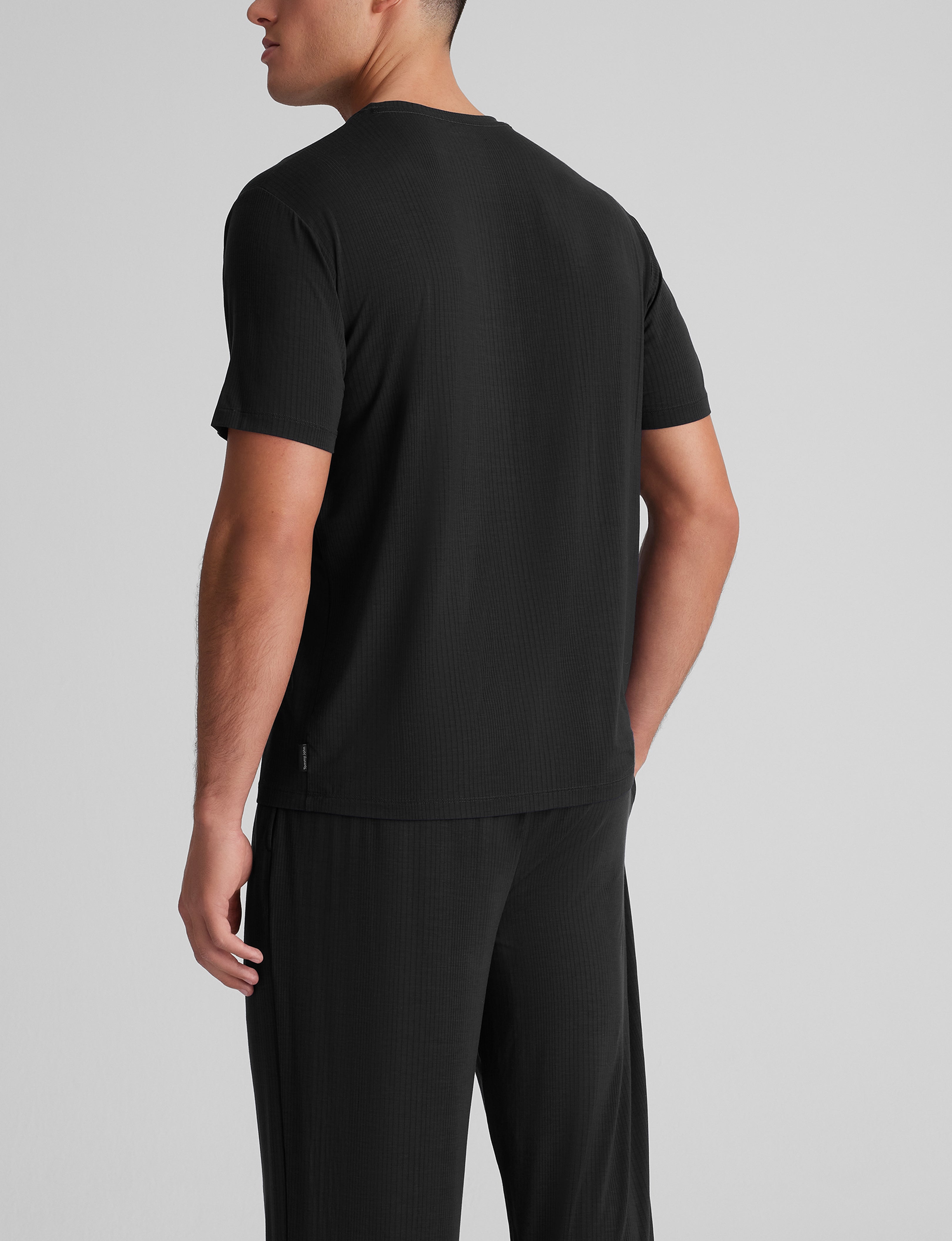 Luxury Second Skin Ribbed Sleep Tee - Soft & Comfortable Women's Nightwear for Relaxing at Home or Lounging