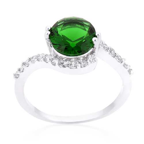 Elegant Green Swirling Engagement Ring – Vintage Inspired Emerald Cut Solitaire Ring for Women | Perfect for Proposals, Anniversaries & Special Occasions