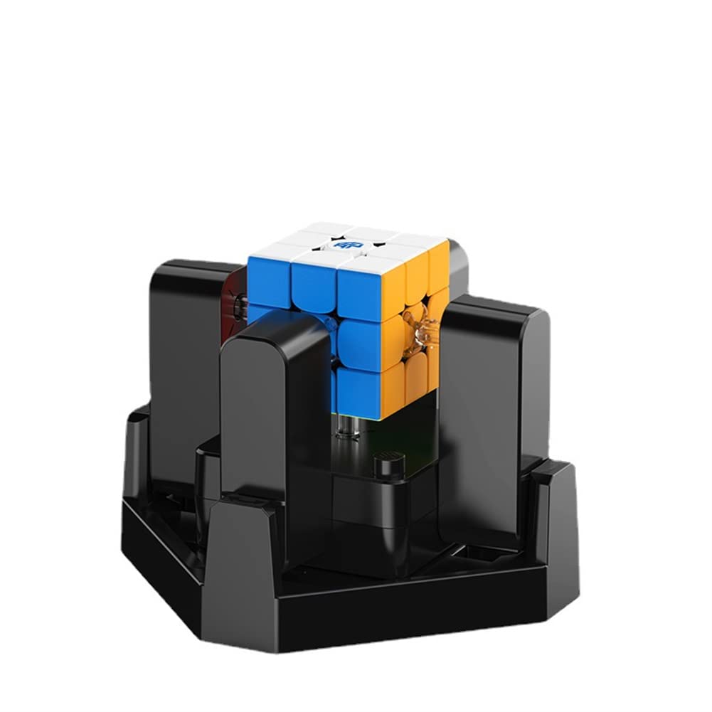 GAN Robot Auto Scrambler & Solver for GAN 356i 3x3 Speed Cube - Smart Magic Cube Solving Machine Compatible with GAN 356 Series (Cube Not Included) | Perfect for Speedcubing Practice & STEM Learning