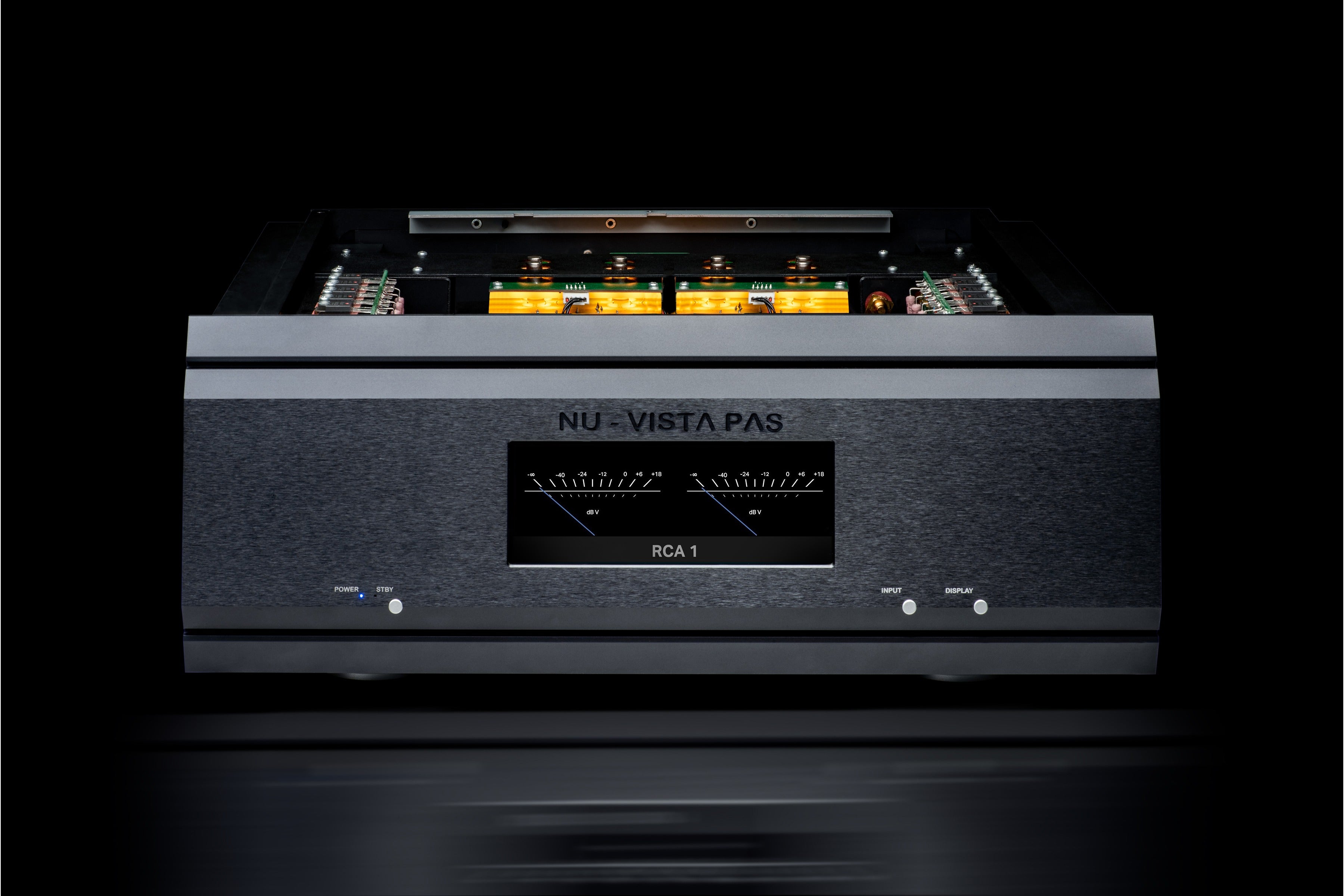 Musical Fidelity Nu Vista PAS Fully Balanced Discrete Stereo Power Amplifier with Separate PSU - High-End Audio System for Home Theater & Music Listening