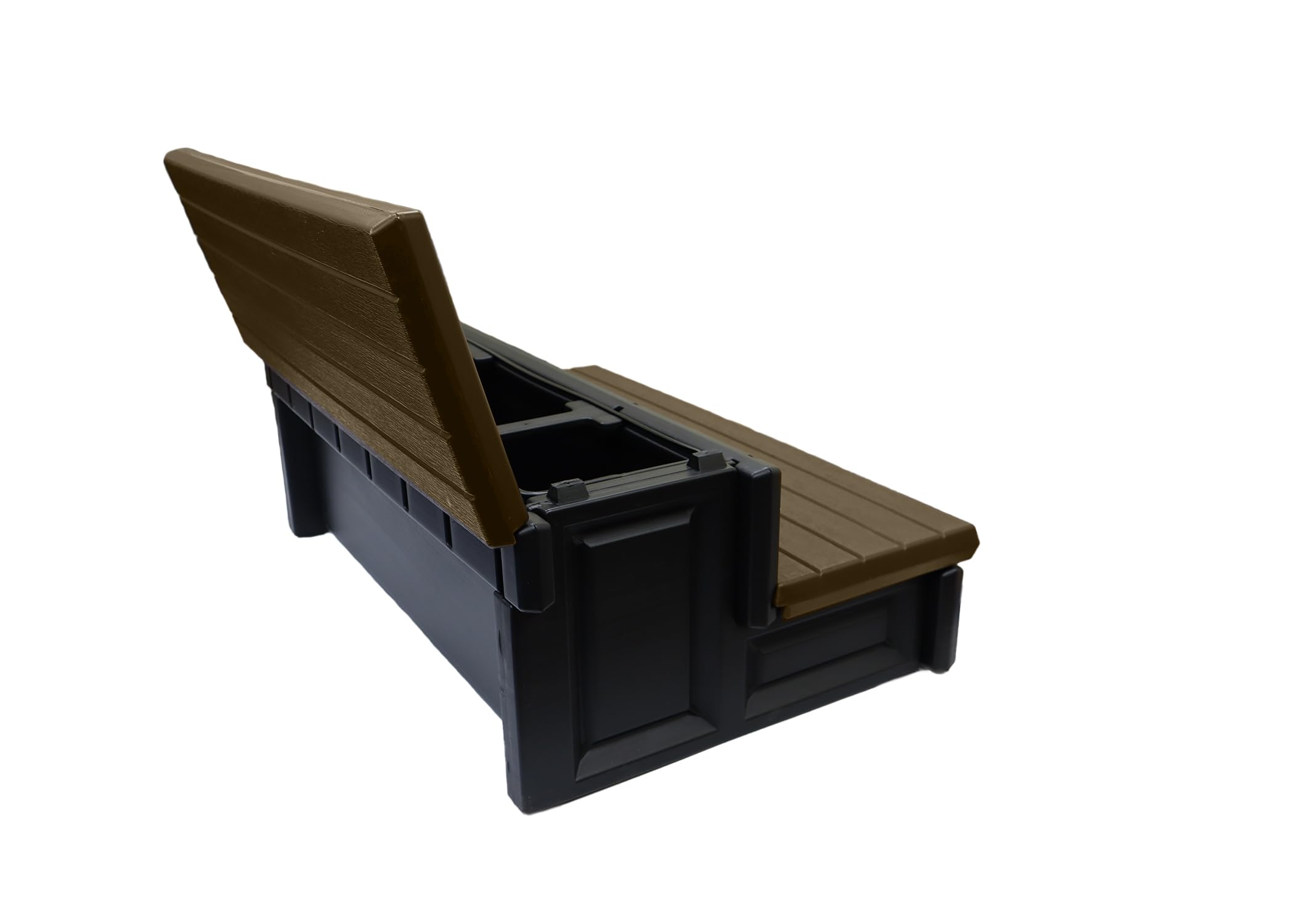 Portabello Plastic Storage Step Stool - Durable, Lightweight & Stackable for Home, Garage, and Office Organization