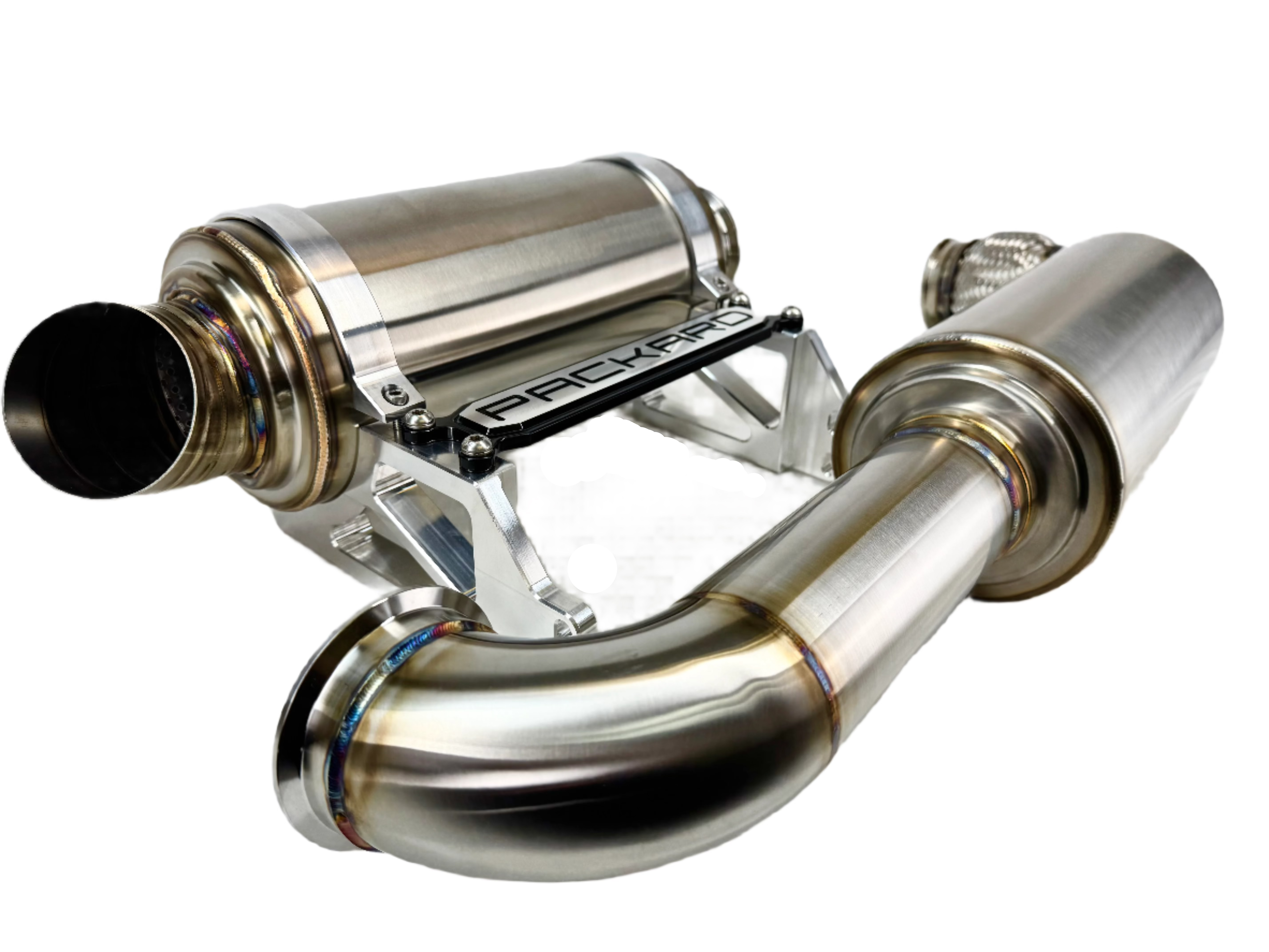 Packard Performance 3 Turbo Back Exhaust System - Dual Muffler for Can Am X3 UTV - High Performance Off-Road Upgrade for Desert Racing & Trail Riding