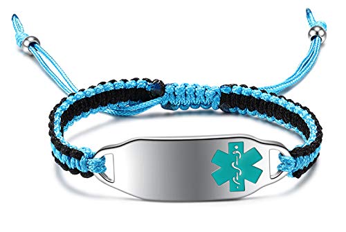 Black Blue Two-tone Band Green Tag
