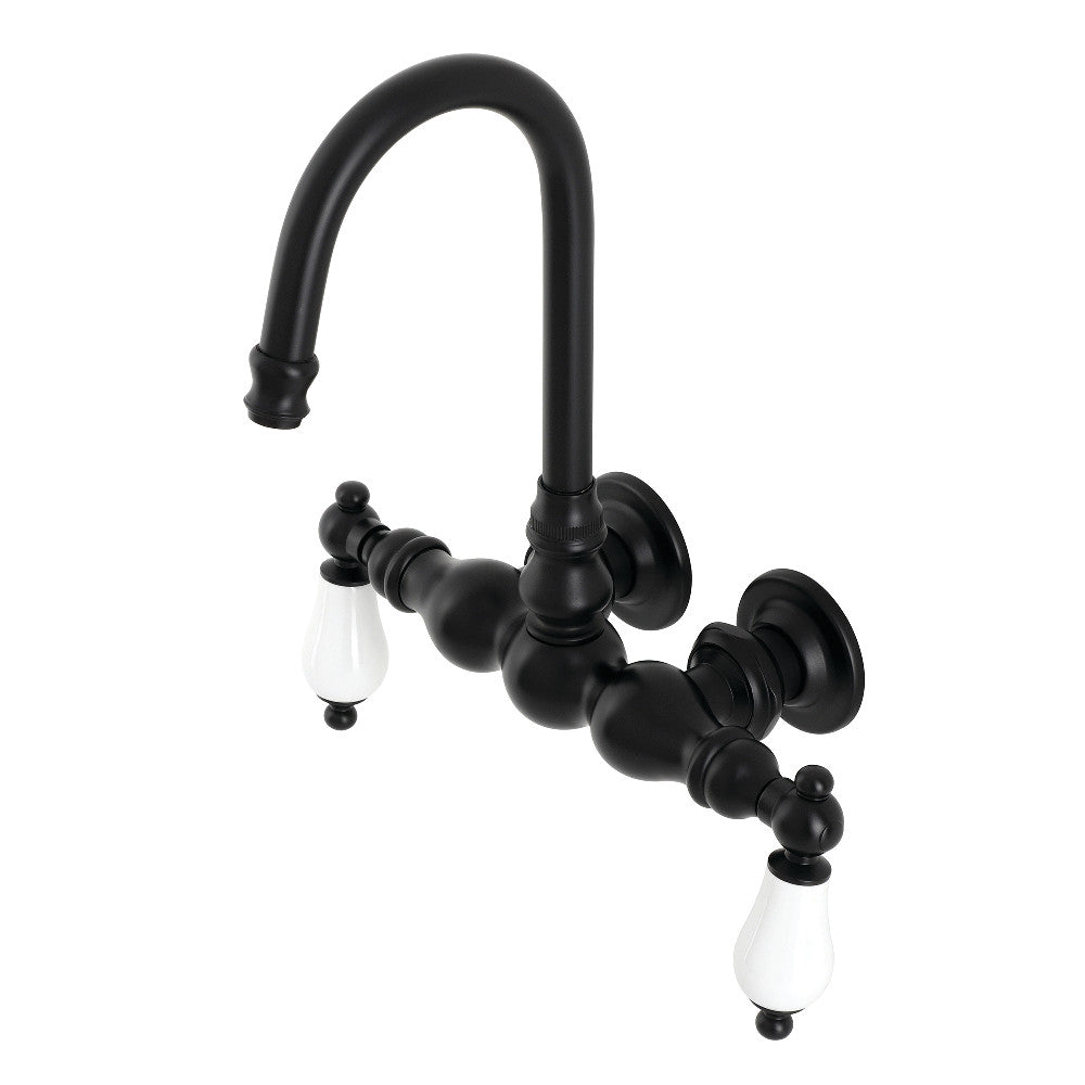 Kingston Brass AE5T0 Aqua Vintage 3-3/8 Inch Wall Mount Tub Faucet - Classic Bathroom Fixture for Vintage Style Homes & Spa Retreats