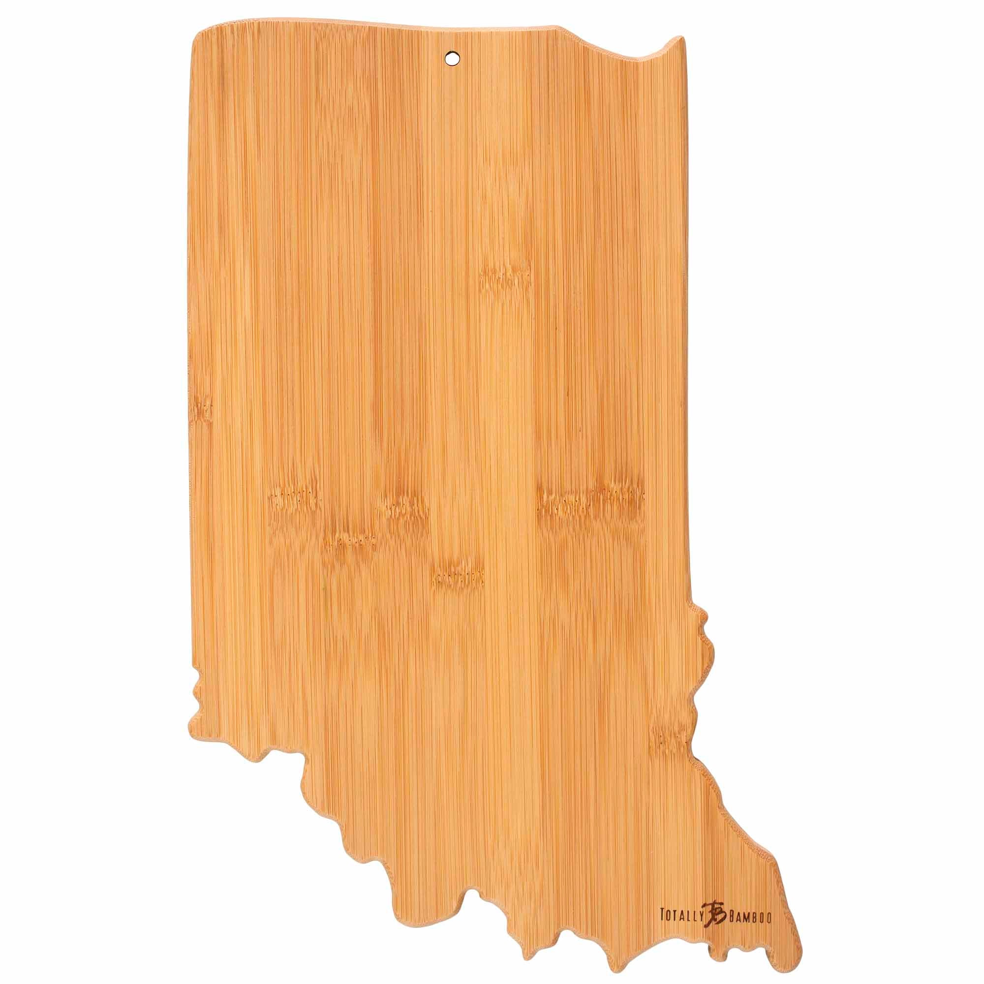 Premium Indiana-Themed Wooden Cutting Board - 15 3/4 x 10 Inches - Perfect for Kitchen Prep, Charcuterie Boards & Home Decor