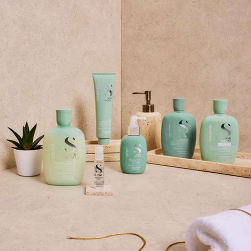 Alfaparf Semi Di Lino Scalp Renew Energizing Low Shampoo for Hair Loss - Volumizing & Thinning Hair Treatment for Men & Women - Perfect for Daily Use & Sensitive Scalp Care