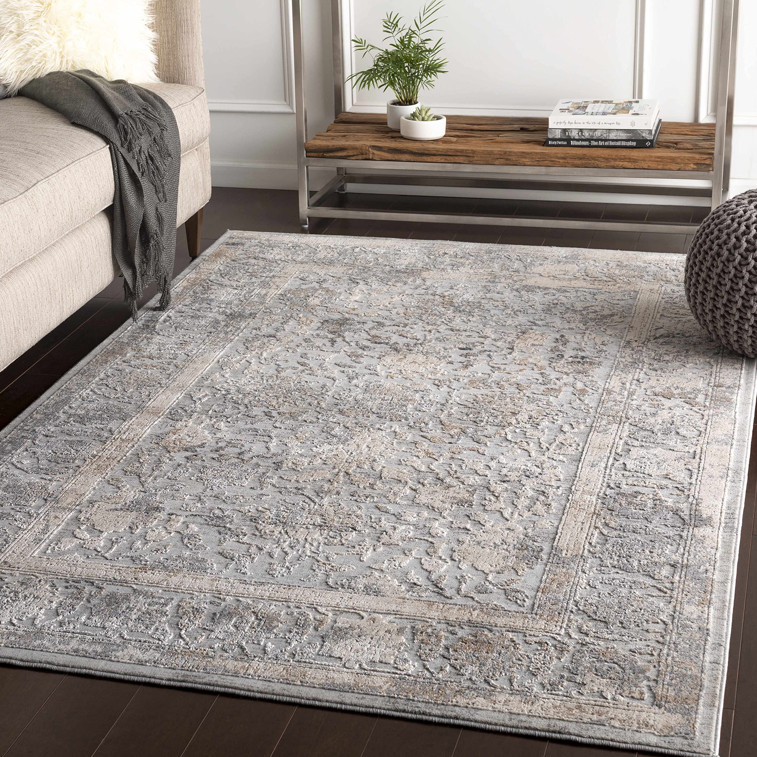 Premium Hauteloom Traditional Gray Area Rug 9' x 12'4