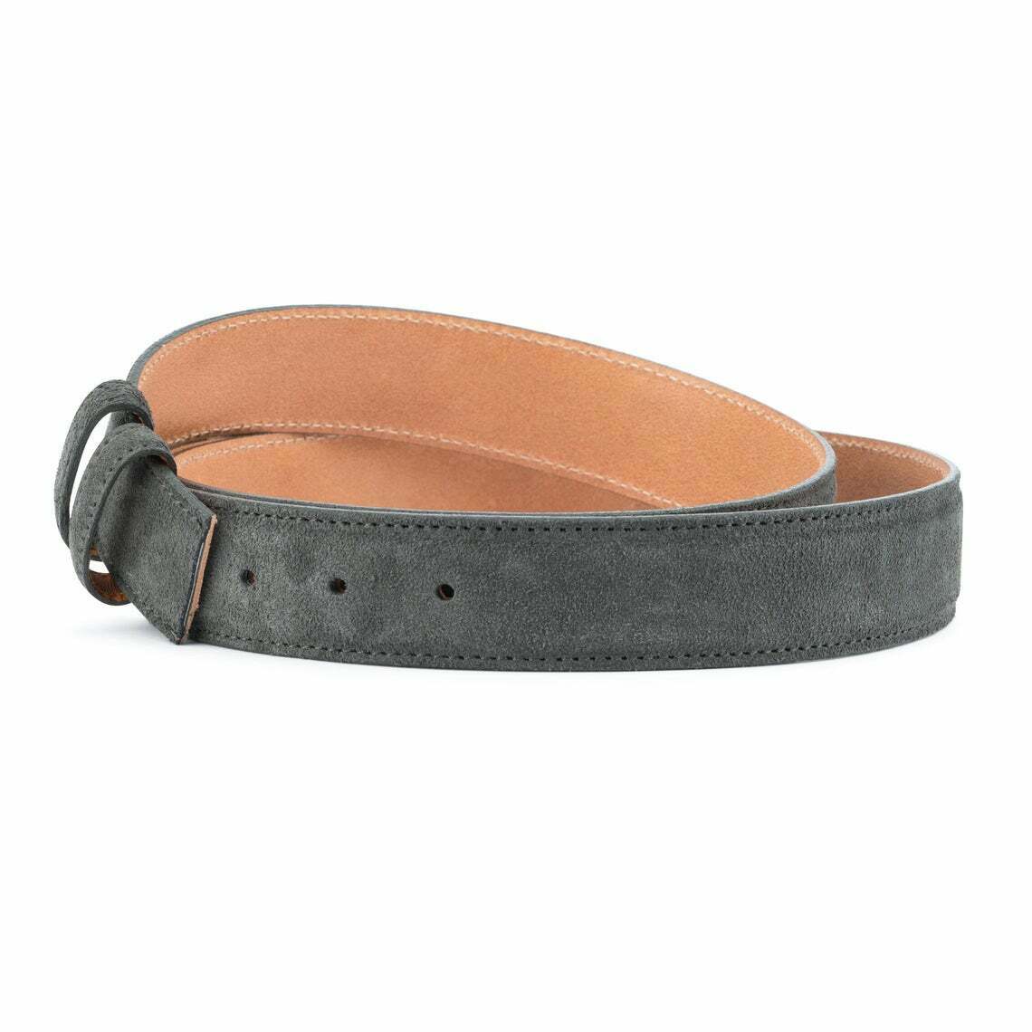 Montblanc 35mm Gray Suede Belt Strap Replacement for Men | Premium Leather Belt Accessory | Perfect for Business, Casual & Formal Wear