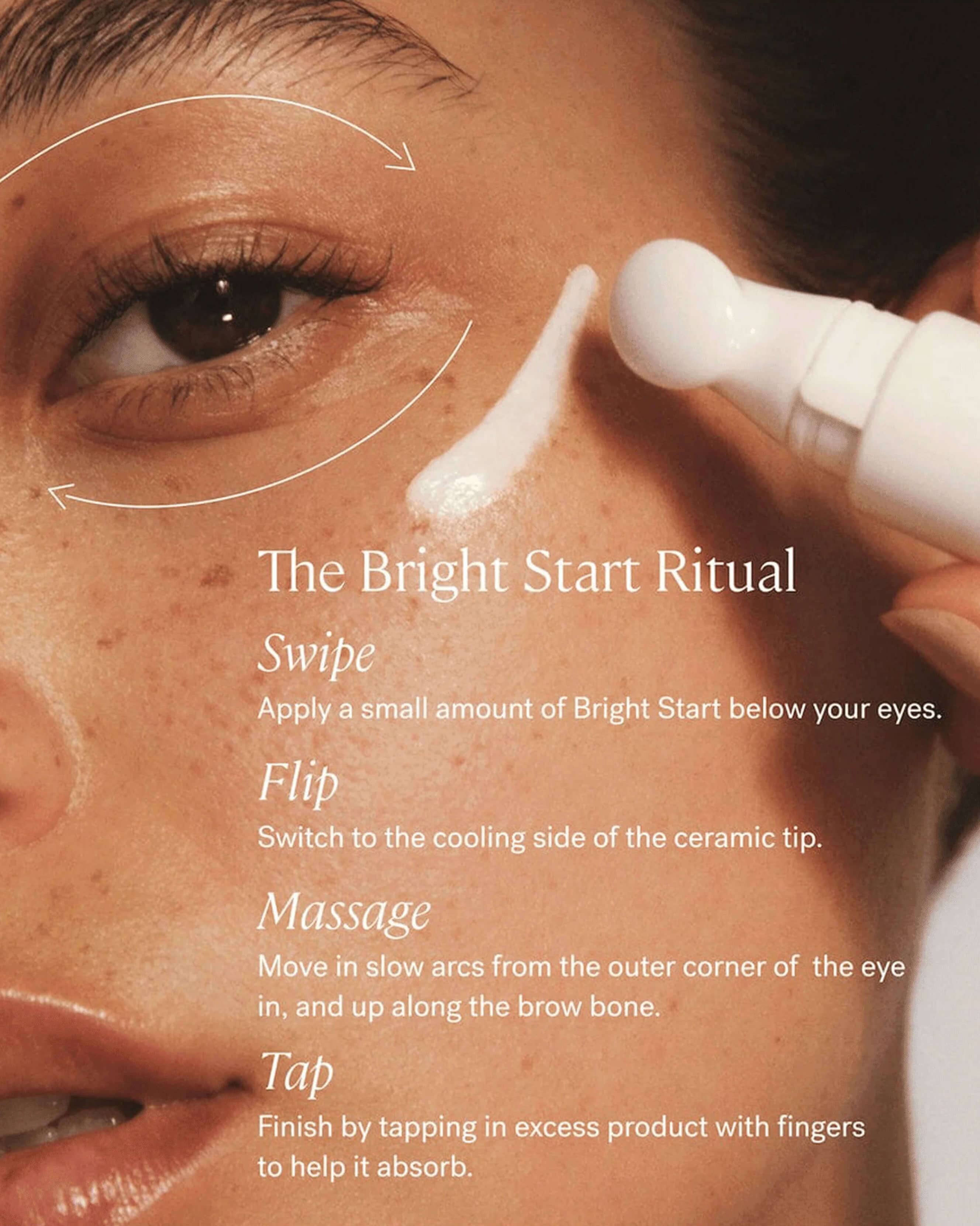 Bright Start Activated Eye Cream - Dark Circle & Puffiness Reduction for Men & Women | Anti-Aging & Hydrating Under Eye Treatment | Perfect for Night Routine & Travel Skincare