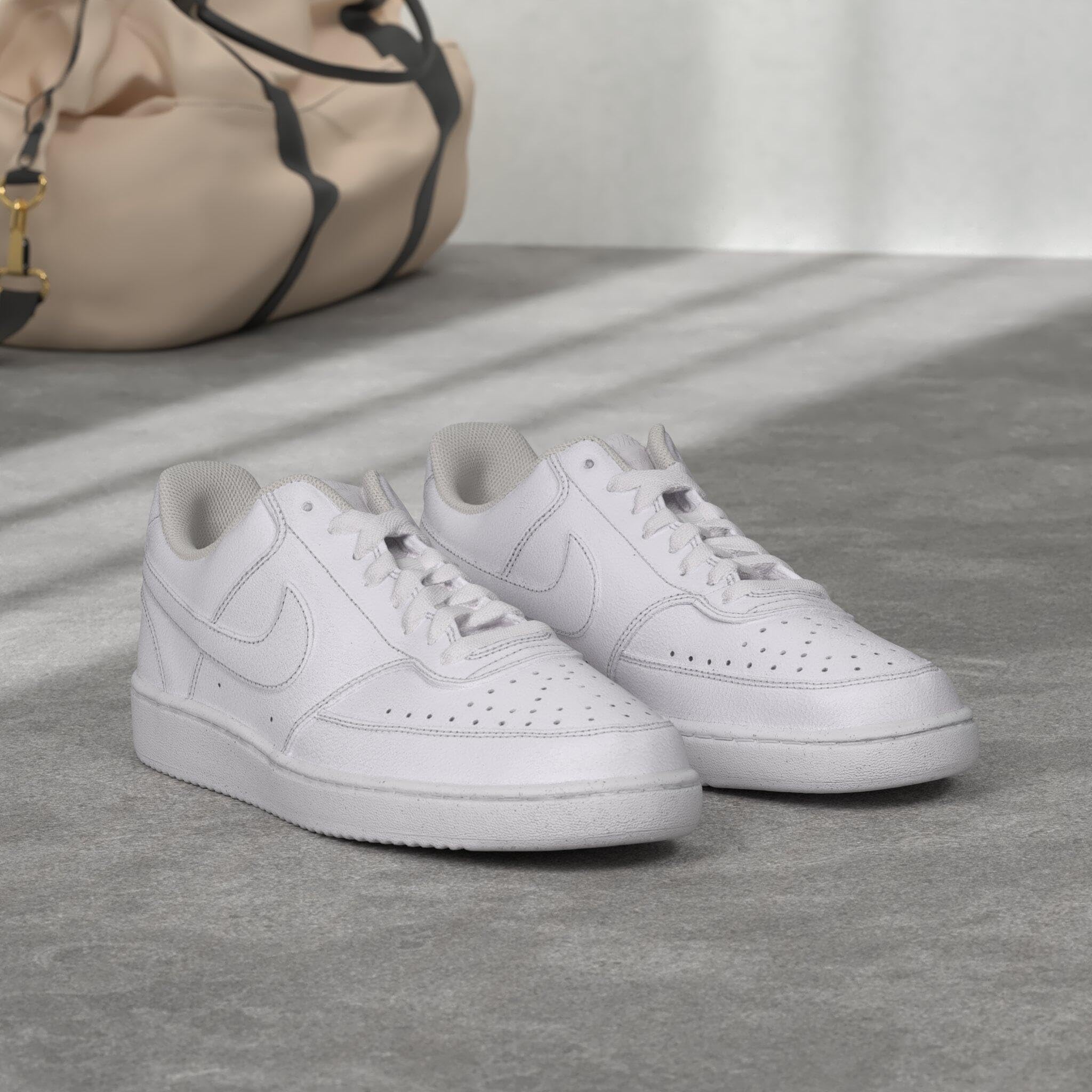 Nike Women's WMNS Court Vision Low Sneaker - Lightweight Comfortable Casual Shoes for Women - Perfect for Walking, Running, Gym & Everyday Wear