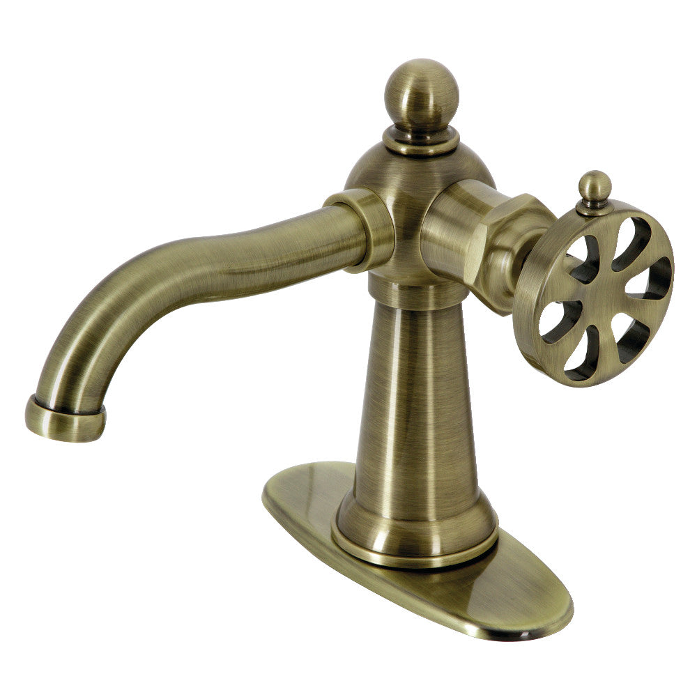 Belknap Single Handle Bathroom Sink Faucet with Push Pop-Up Drain - Perfect for Modern Bathroom Renovations and Small Space Vanities