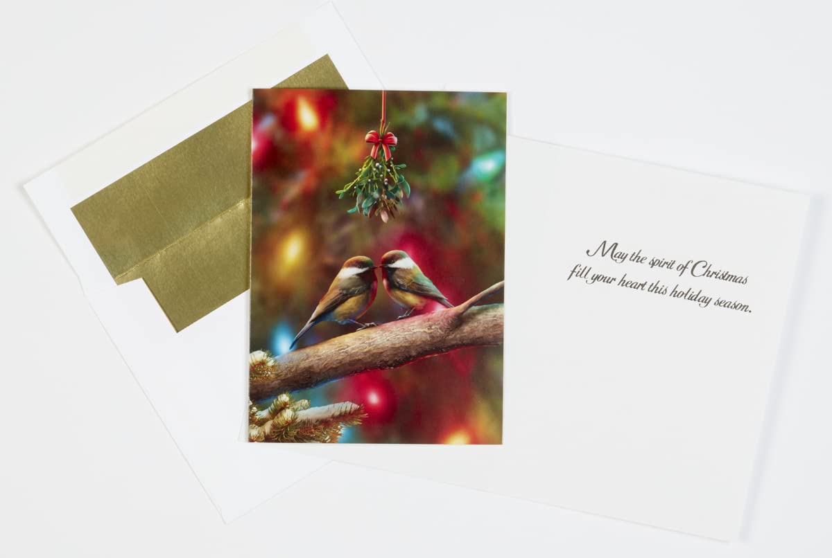 Christmas Greeting Cards with Envelopes - Box of 15 Holiday Cards & 16 Envelopes for Christmas Wishes, Family & Friends - Perfect for Holiday Parties, Gift Exchanges & Festive Greetings