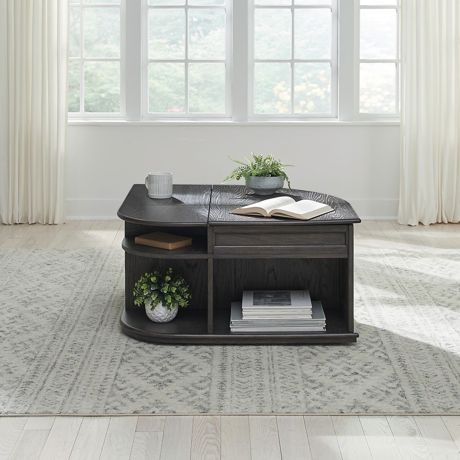 Wallace 3-Piece Lift Coffee Table Set with Matching End Tables - Modern Living Room Furniture for Small Spaces & Home Decor