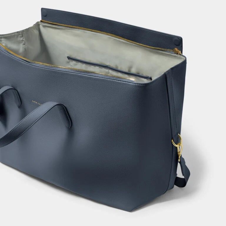 Katie Loxton Henley Weekend Bag - Slate Blue Travel Tote for Women | Stylish Carry-On Luggage for Beach, Gym & Overnight Trips