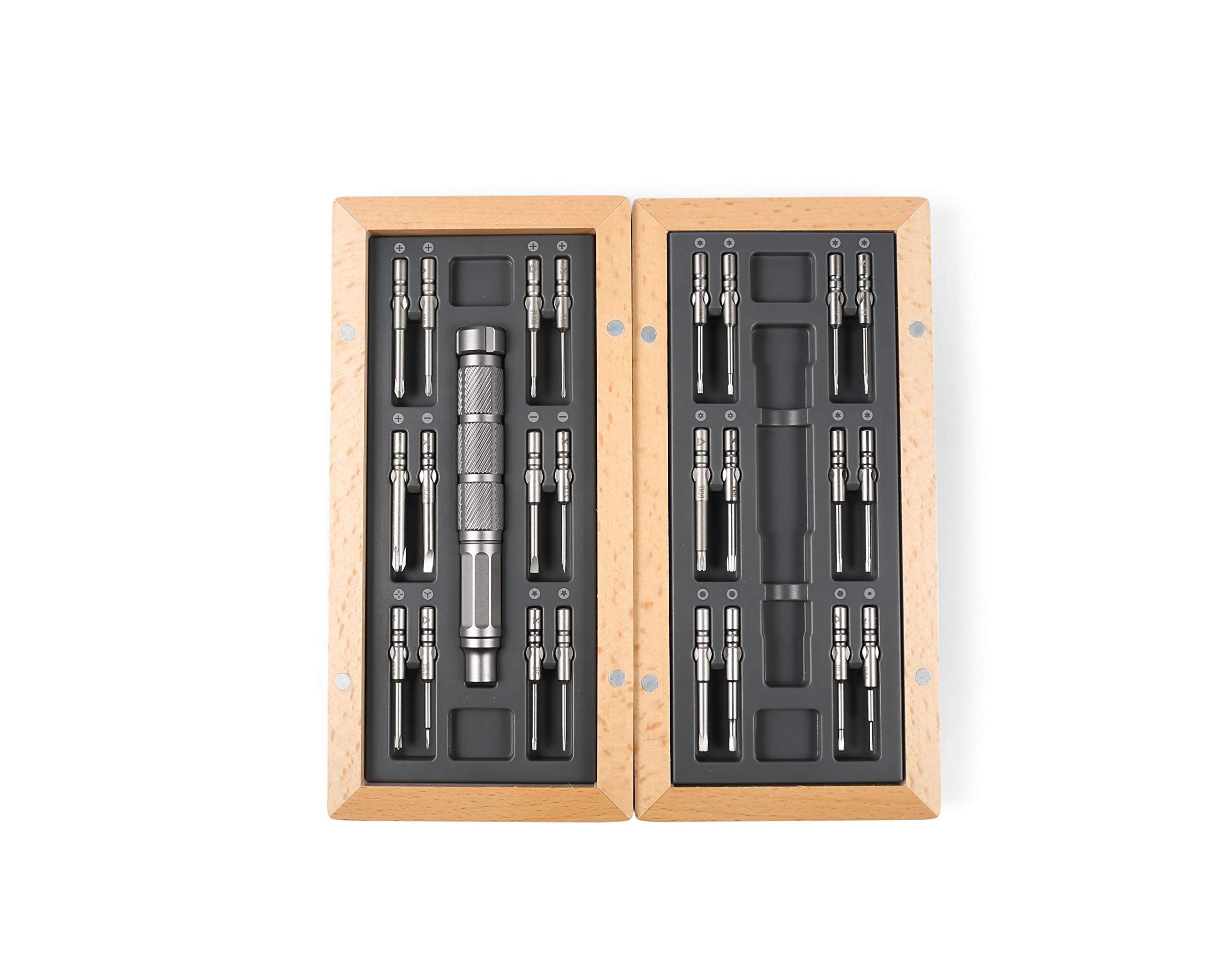 24 in 1 Precision Magnetic Screwdriver Set - Professional Repair Tool Kit for iPhone, MacBook, Laptop, Smartphone, Xbox & Watches - Compact Storage Case with Magnetic Closure - Perfect for DIY Electronics Repair & Small Device Maintenance
