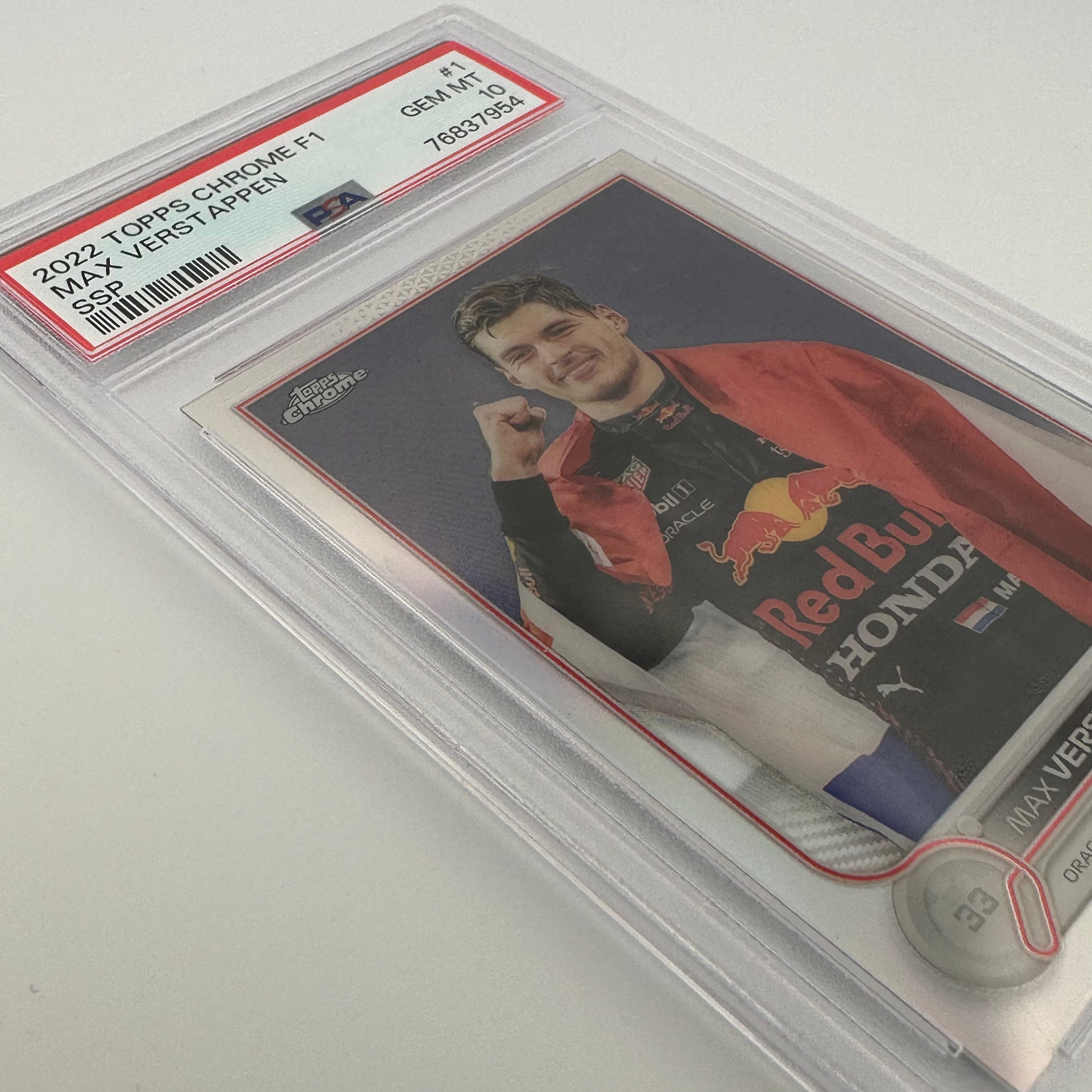 PSA 10 Graded MAX VERSTAPPEN #1 SSP Racing Card - Rare Collectible for F1 Fans & Sports Memorabilia Enthusiasts - Perfect for Display, Trading, and Investment
