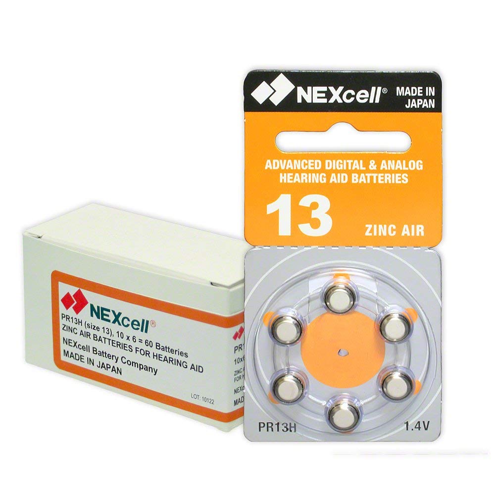 Premium Size 13 Hearing Aid Batteries (PR48) - 60 Pack | Long-Lasting Zinc-Air Power for Hearing Devices | Perfect for Travel, Daily Use & Emergency Backup