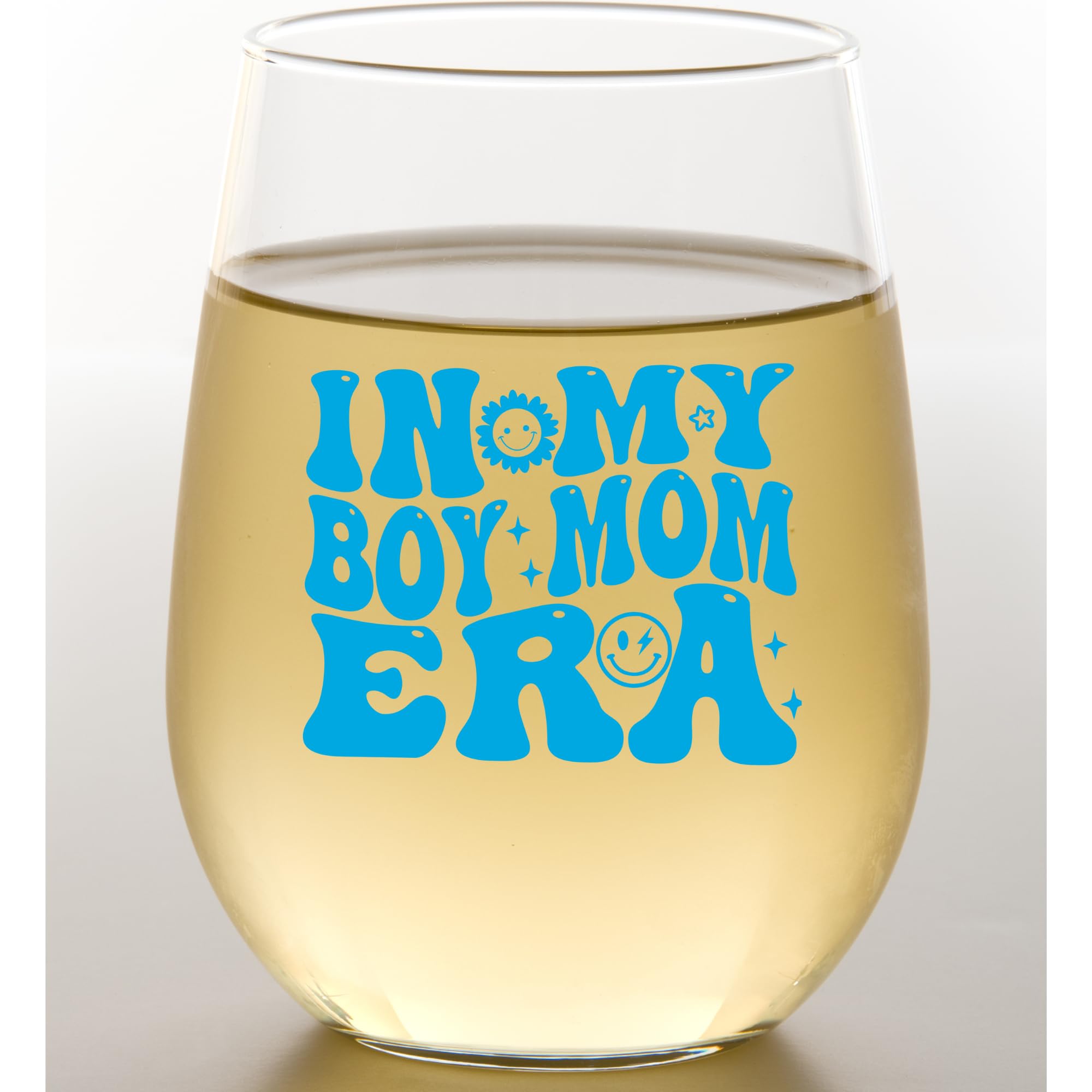 In My Boy Mom Era Wine Glass - Best Mom Gifts for New Mothers, Baby Shower, Birthday, Mothers Day, Valentines Day, or Christmas Gift for Mom - Best Mom Ever Wine Glasses from Son - Perfect for Relaxing Nights, Celebrations, and Special Moments