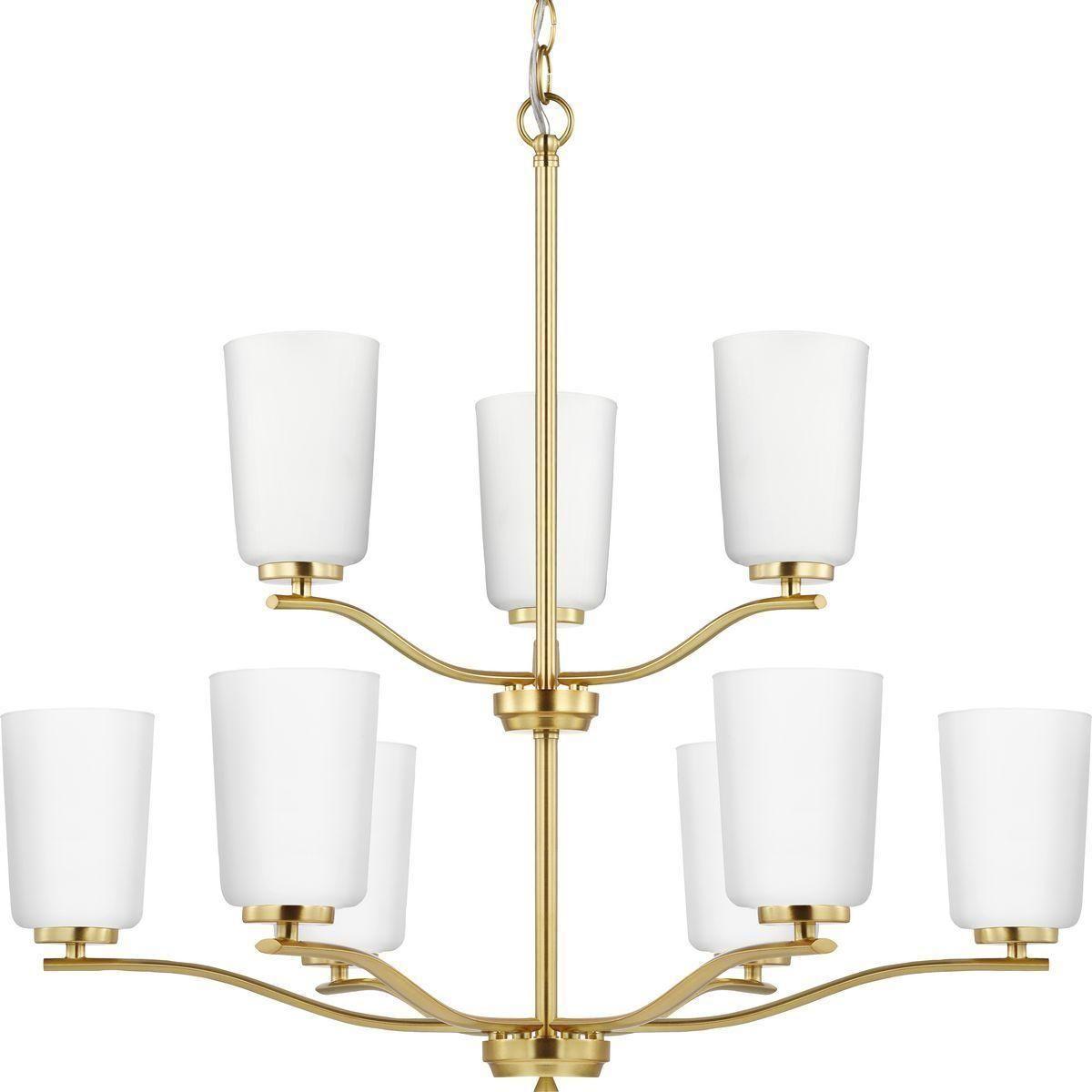 Adley 9-Light Modern Chandelier - Elegant Crystal Ceiling Light Fixture for Dining Room, Living Room & Bedroom - Perfect for Home Decor & Interior Lighting