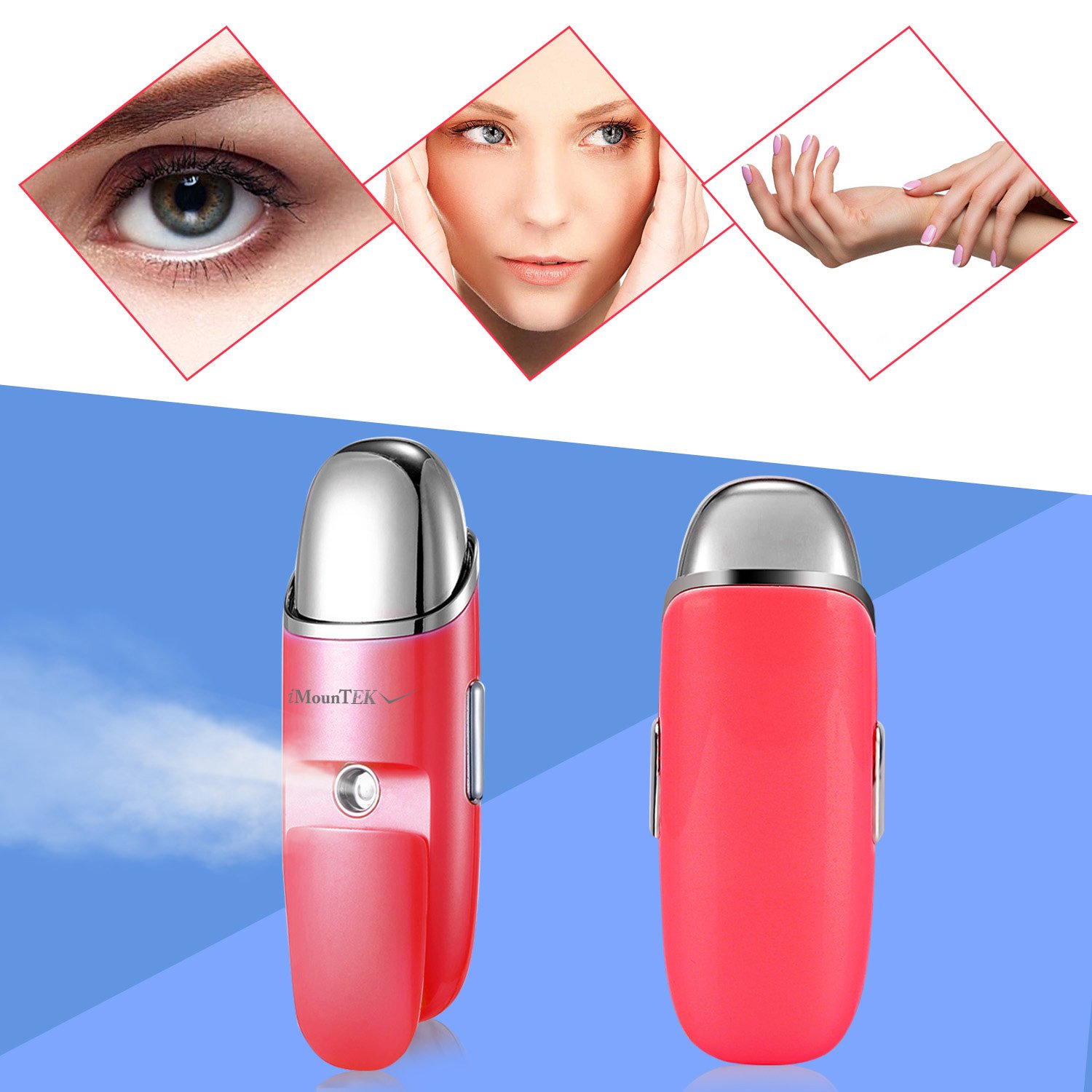 GPCT Massage Atomizer - Portable Handheld Massage Gun for Pain Relief & Muscle Recovery, Red - Perfect for Home, Gym, and Office Use