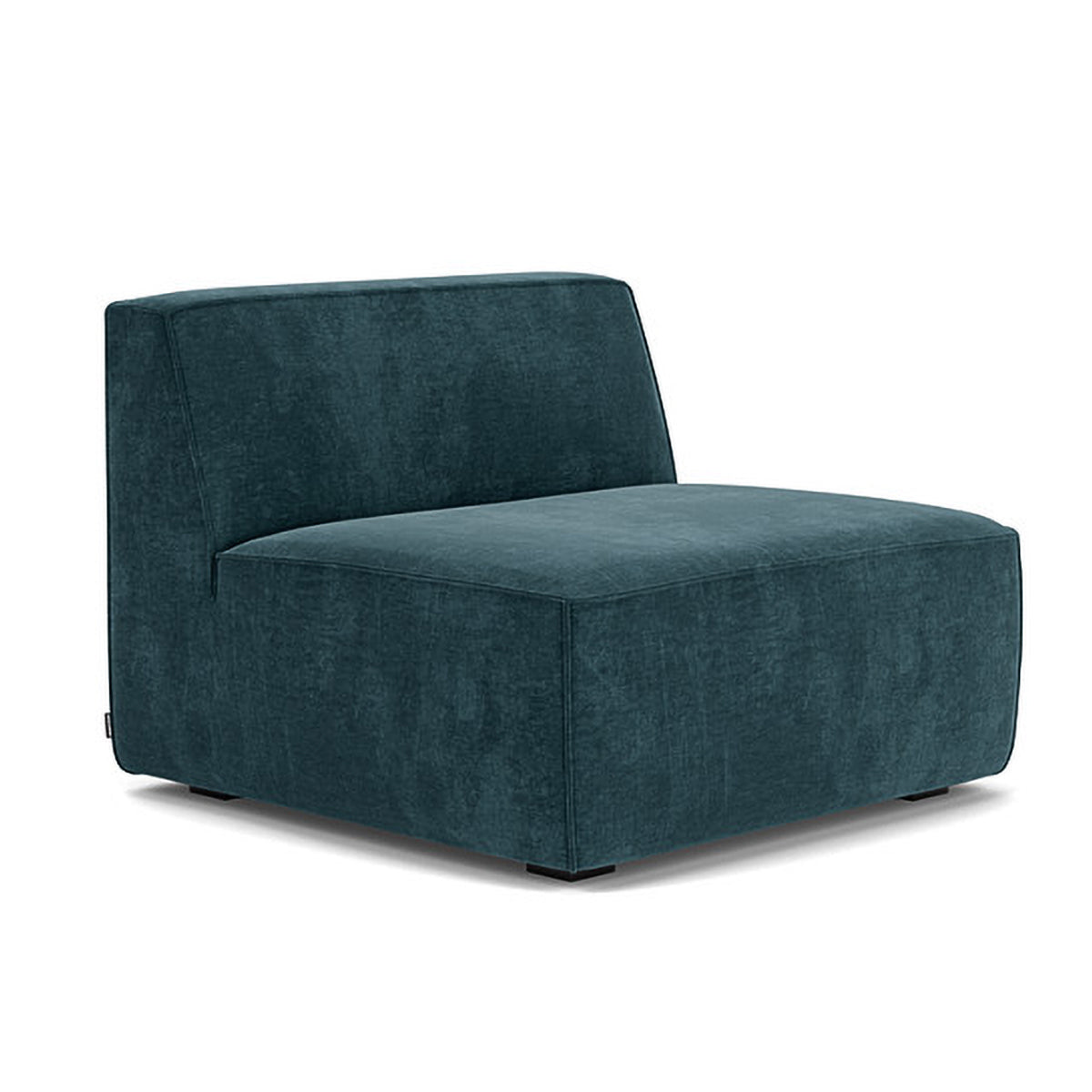 Modern Dane Fabric 1-Seater Modular Armless Sofa - Perfect for Small Spaces, Apartments & Contemporary Living Rooms