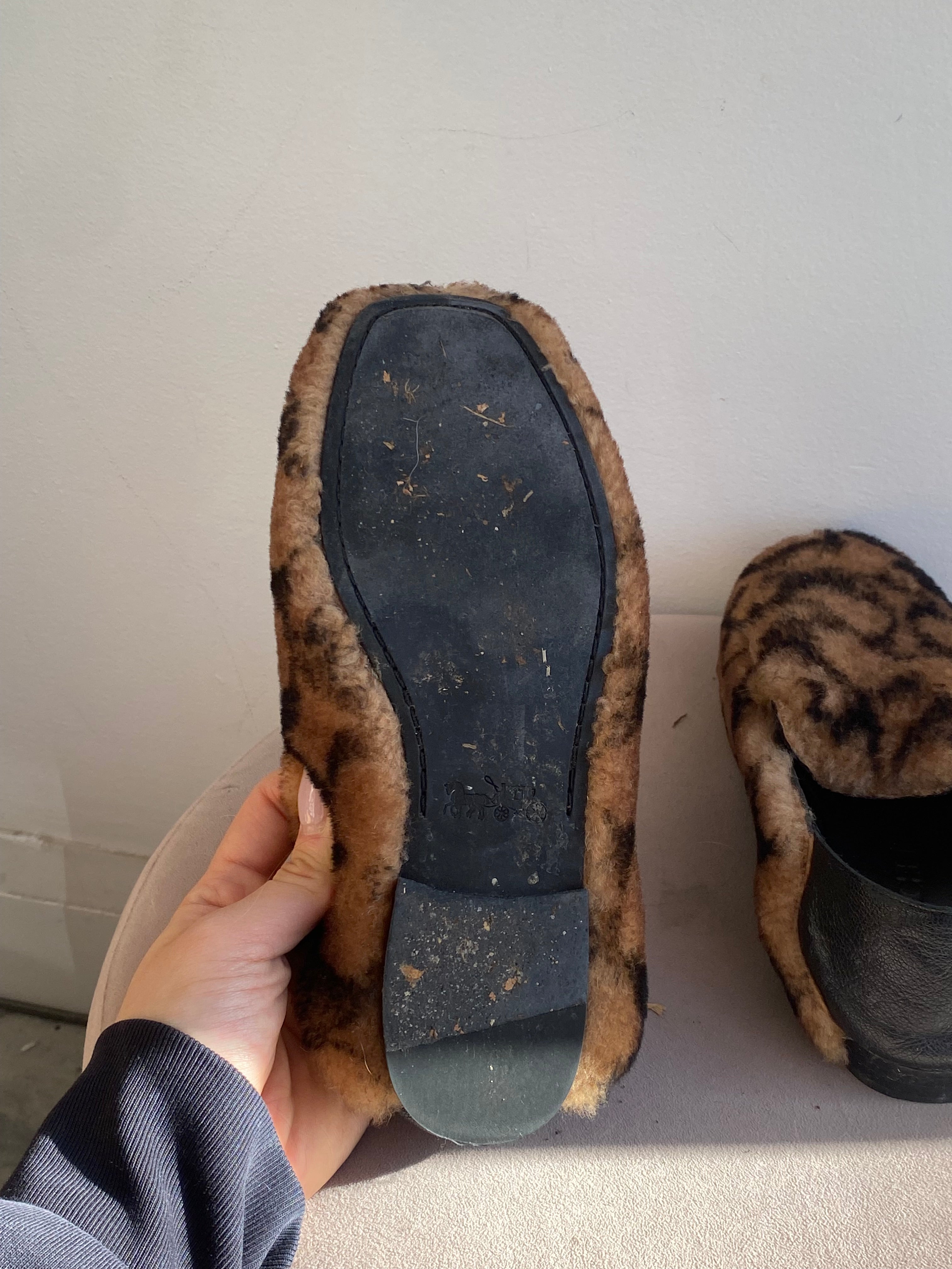 Coach Shearling Slippers for Women - Soft & Cozy House Shoes - Perfect for Winter, Home & Lounge Wear