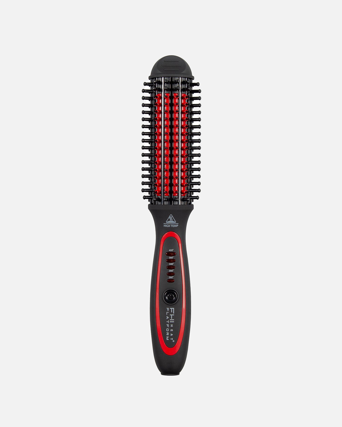 Platform Stylus Pro Heated Brush - Professional Hair Straightening & Styling Tool for Smooth, Shiny Hair - Perfect for Home Use & Salon Styling