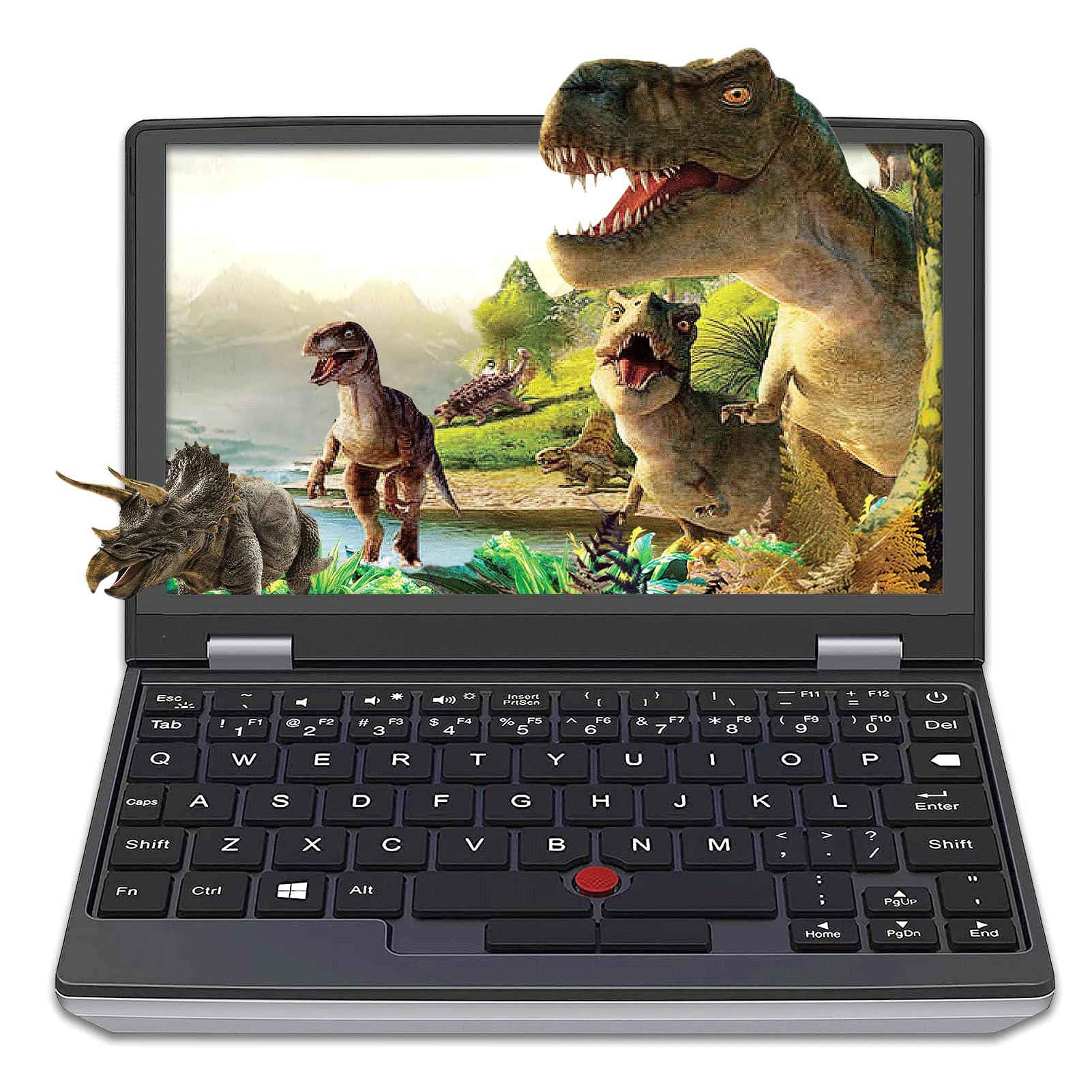 KingnovyPC 7 Inch Mini Laptop Windows 11 Pro - Celeron N4000 Touchscreen Ultrabook with 12GB RAM & 512GB SSD | Dual Band WiFi, USB 3.0/2.0, HDMI Port | Portable Business Travel Laptop for Work, Study & Entertainment