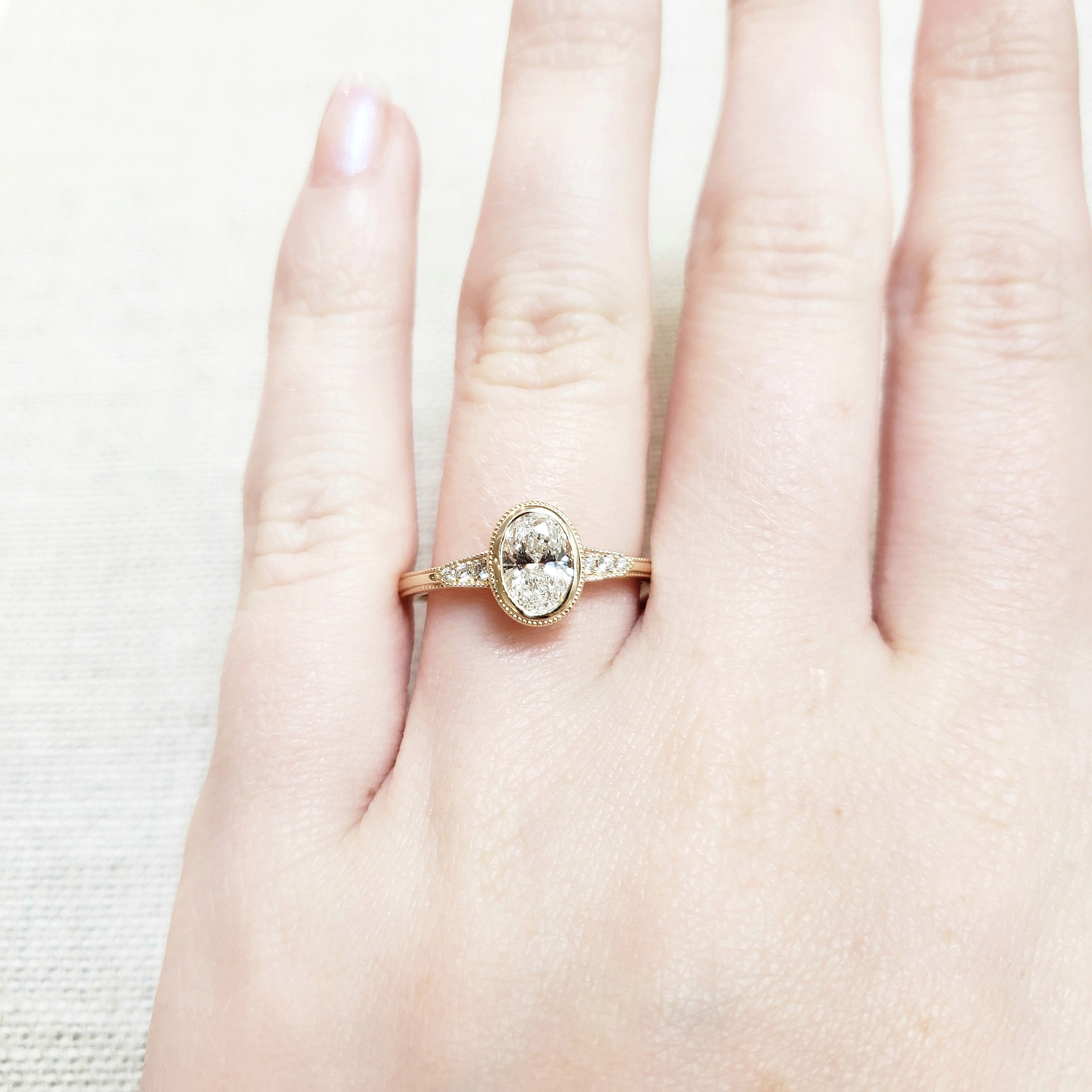 Ella Yellow Lab Diamond Ring | 14K Gold Engagement Ring for Women | Sparkling Lab-Grown Diamond Jewelry for Anniversary, Proposal & Special Occasions