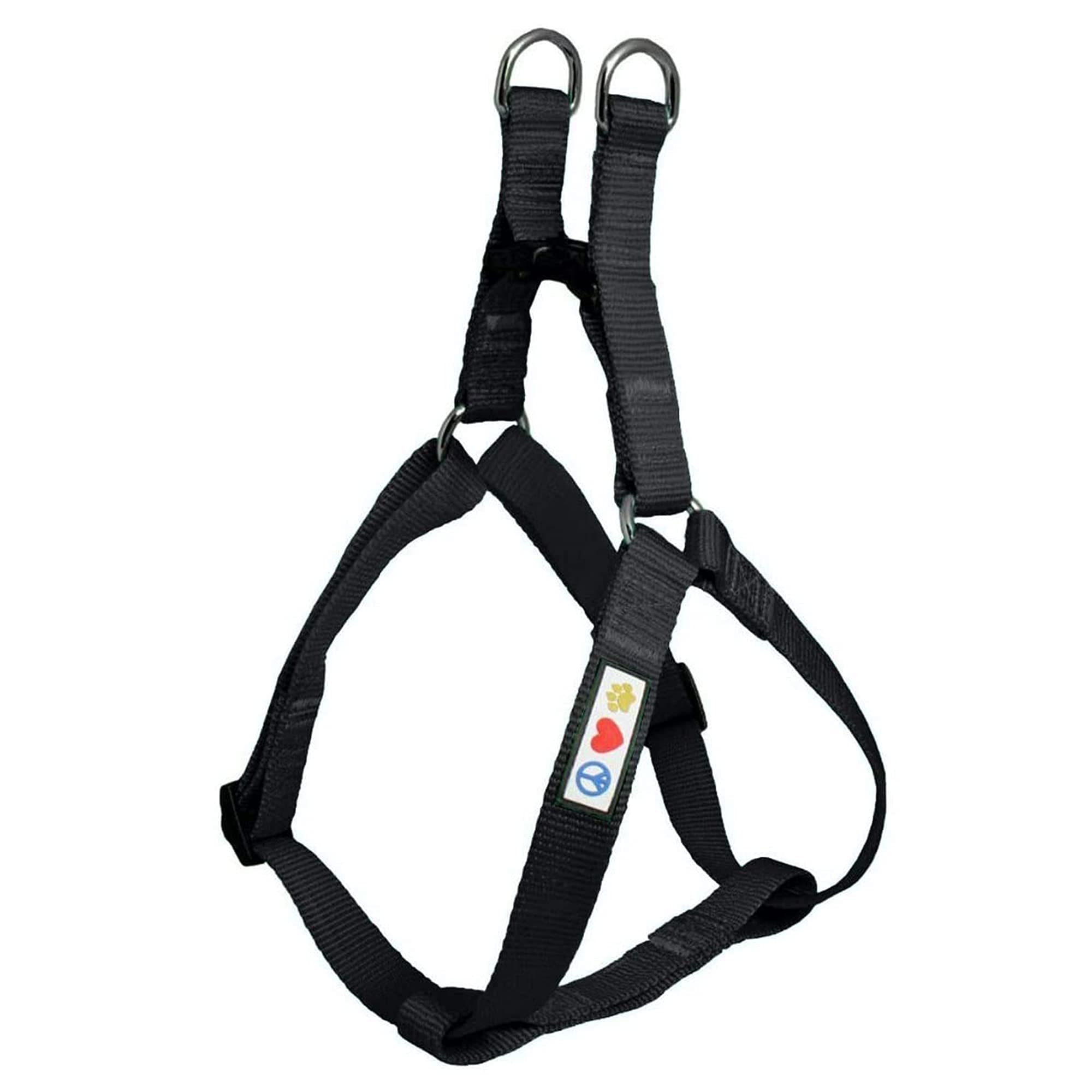 Pawtitas Small Dog Harness, Collar & 6ft Leash Set - Black | Adjustable Pet Safety Gear for Walking, Training & Outdoor Adventures | Perfect for Small & Extra Small Dogs