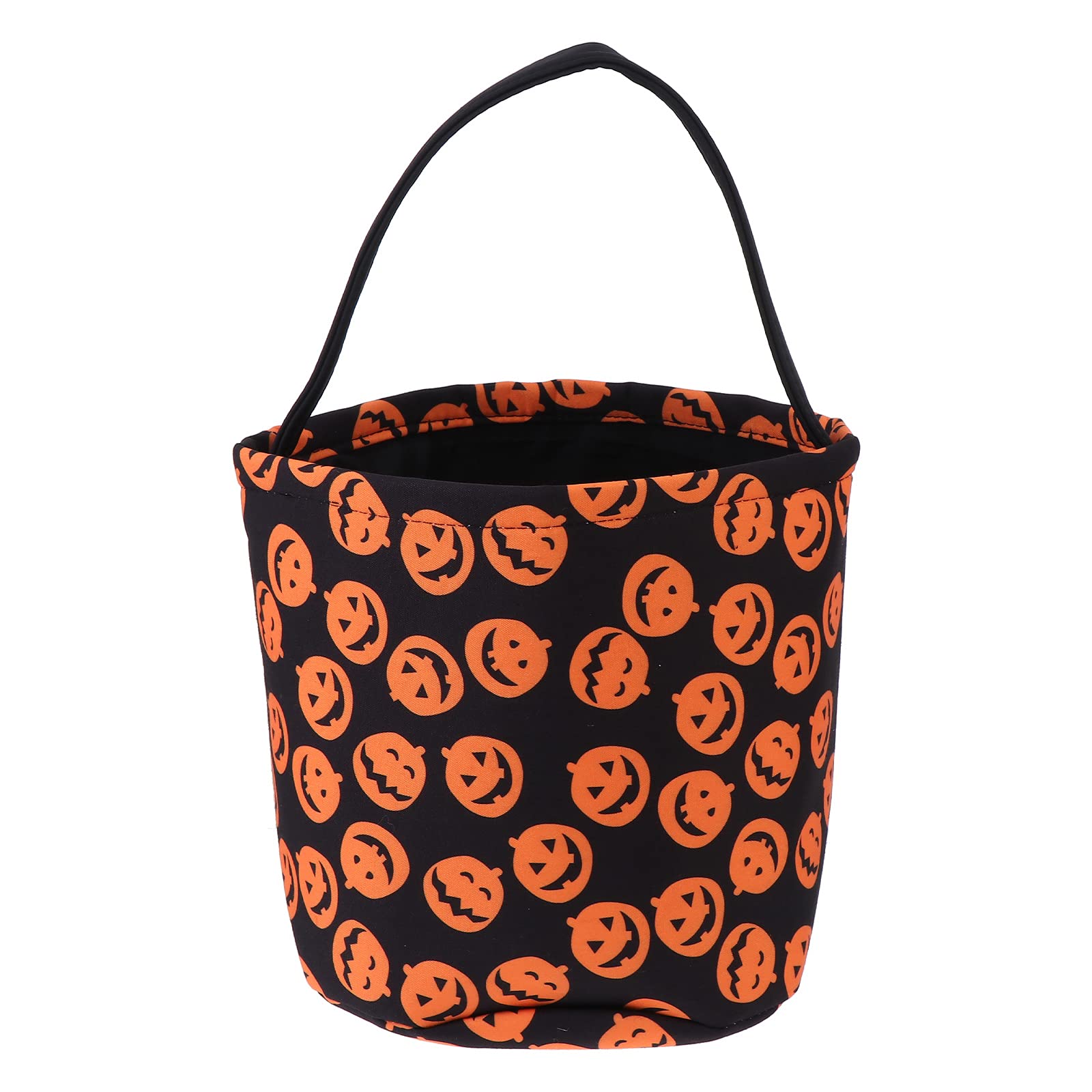 BESPORTBLE Halloween Candy Basket - Portable Pumpkin Handbag for Trick or Treat, Party Favors, Camping & Outdoor Snacks Storage - Cute Halloween Party Supplies & Accessories