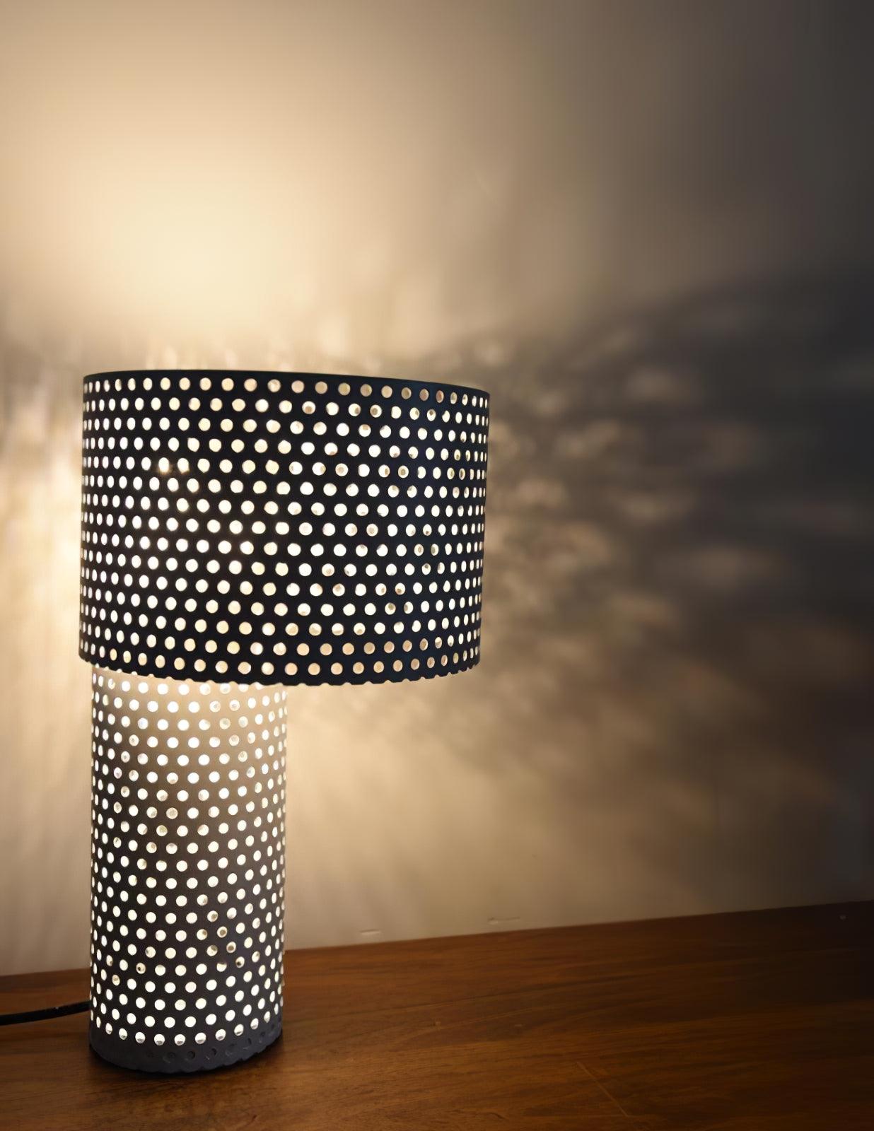 Modern Embrey Table Lamp - Stylish LED Nightstand Light for Bedroom, Living Room & Office - Warm White & Cool White Dimmable Lighting for Reading & Relaxation