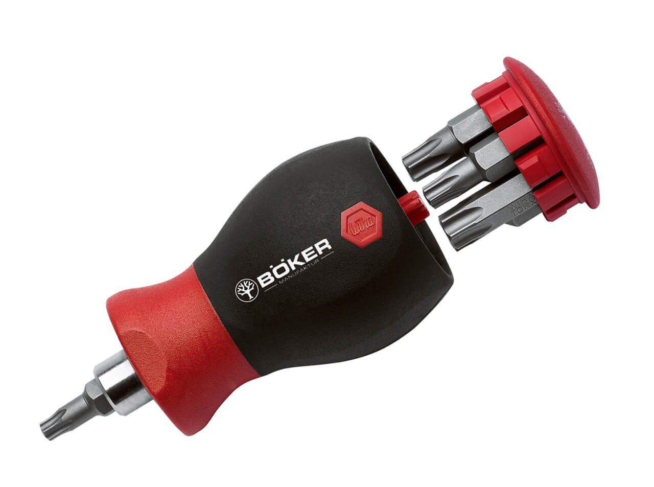 Boker 09BO700 Torx Tool Kit with Bits - Red and Black Folding Knife Set for Outdoor, Camping, and DIY Projects