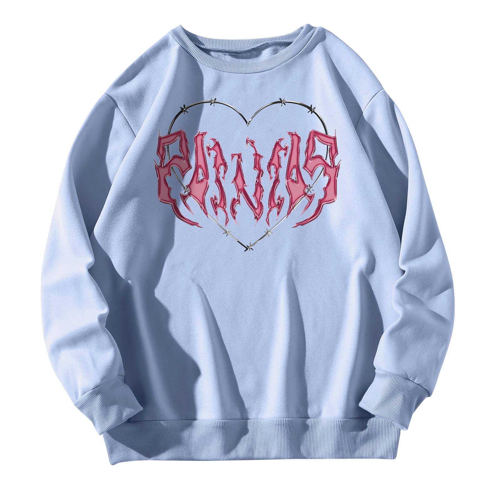 Women's Halloween Graphic Sweatshirt - Cozy Hemlock Print Crewneck Pullover Long Sleeve Top for Fall & Autumn | Perfect for Halloween Parties, Pumpkin Patch Visits & Spooky Season Outfits
