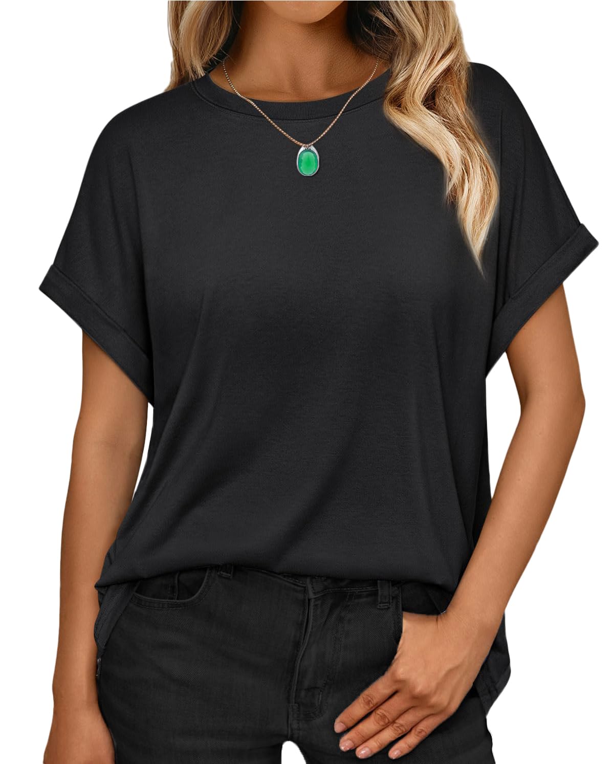 Women's Oversized T-Shirts - Short Sleeve Crewneck Summer Tops, Casual Loose Basic Tee Shirts | 2025 Trendy Fashion | Perfect for Beach, Lounge & Everyday Wear