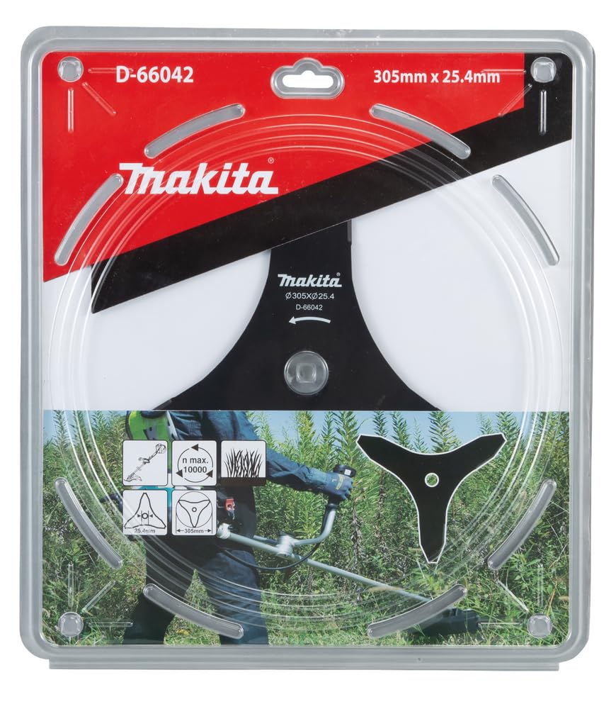 Makita D-66042 12-Inch Brush Cutter Blade - Professional Landscaping Tool for Weed Trimming & Yard Maintenance