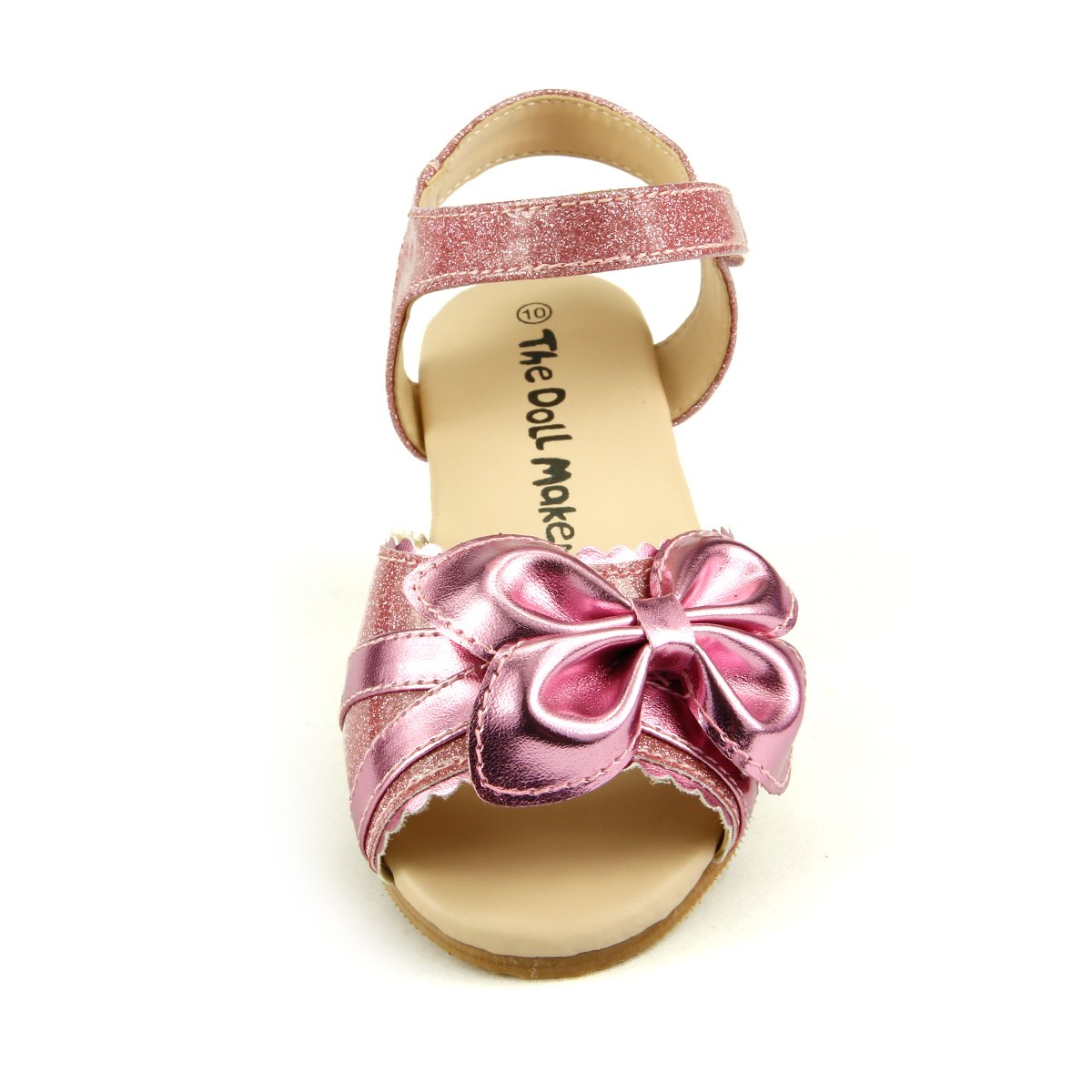 The Doll Maker Metallic Pink Open Toe Sandals - Women's Fashion Summer Casual Shoes for Beach, Party & Outdoor Wear