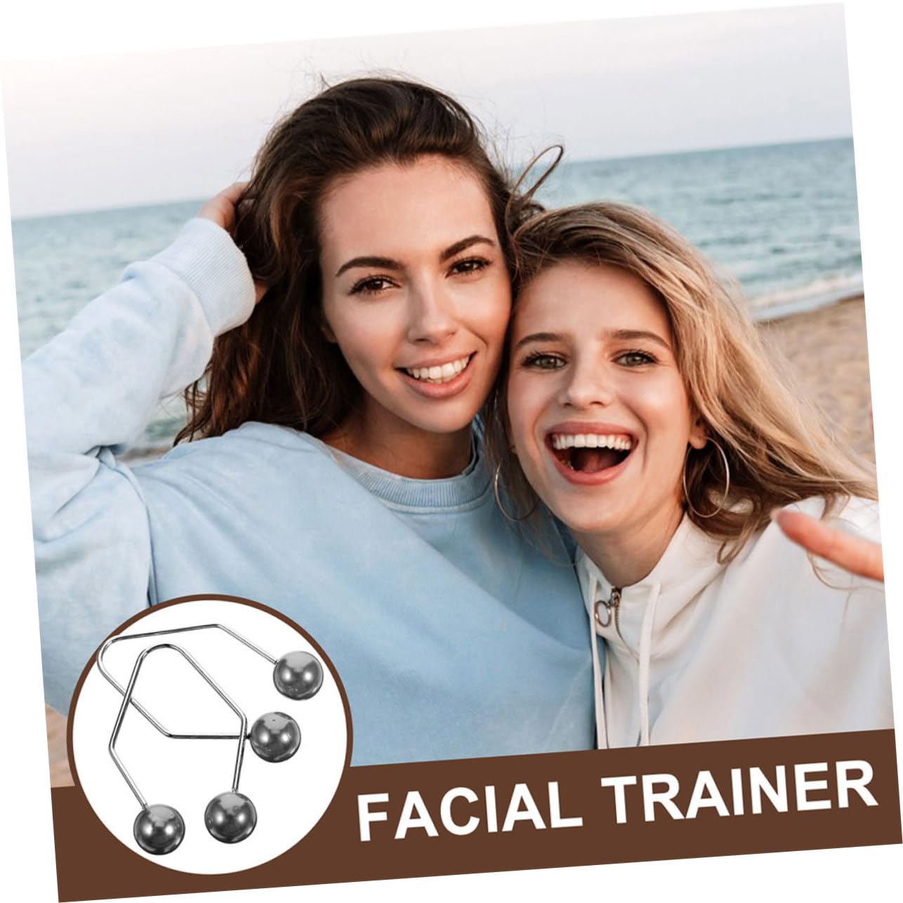 Metal Dimple Trainer for Cheeks - Facial Exerciser & Dimple Maker Set - Tone Facial Muscles for Natural Dimples - Perfect for Beauty Routine & Self-Care