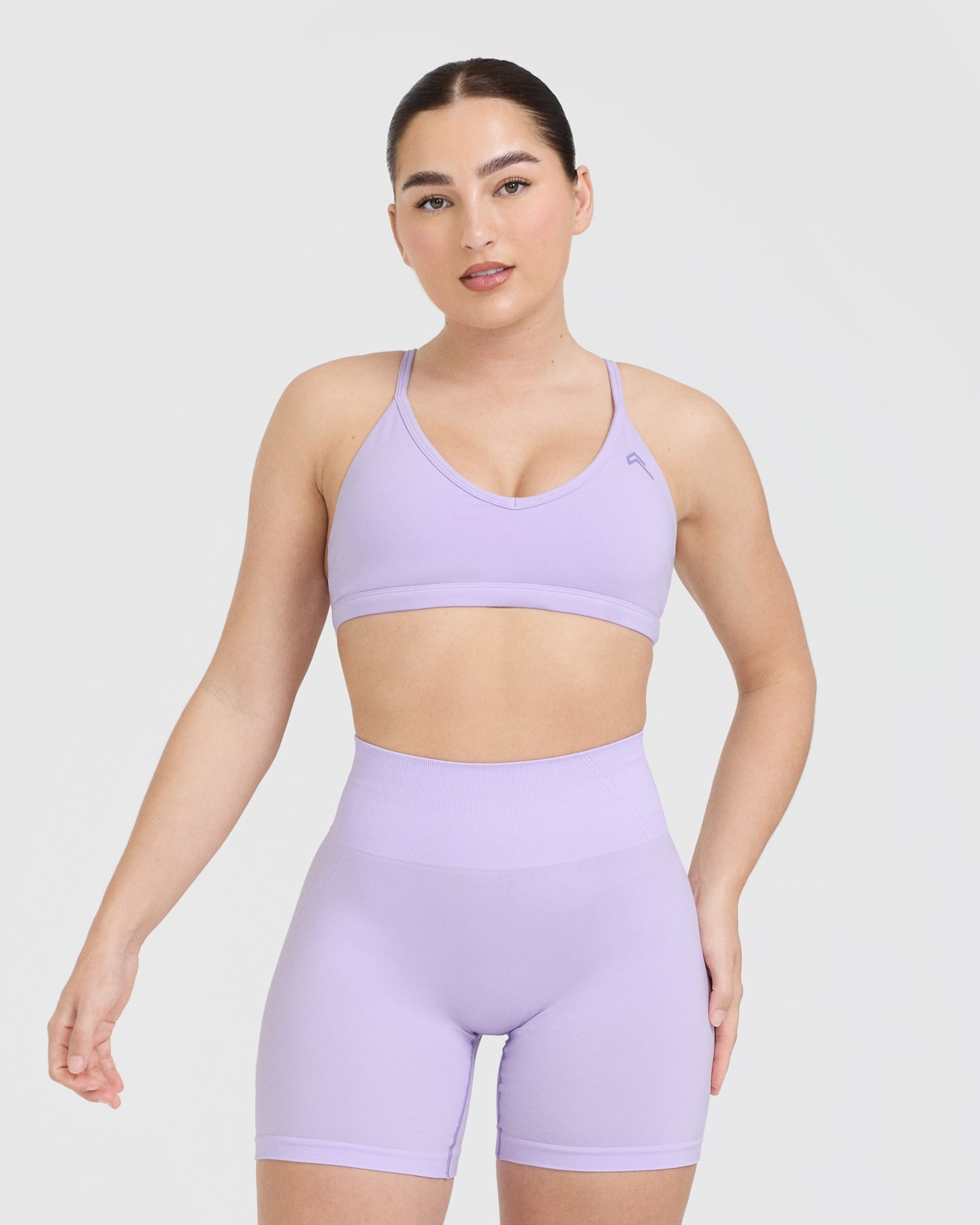 Timeless Strappy Bralette - Comfortable Wireless Lace Bralette in Lavender Purple | Perfect for Yoga, Lounge Wear & Everyday Comfort