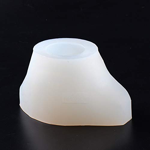 NICOLE Silicone Mold for DIY Concrete Candlestick Holder - Reusable Candle Making Kit for Handmade Crafts, Home Decor & Wedding Centerpieces