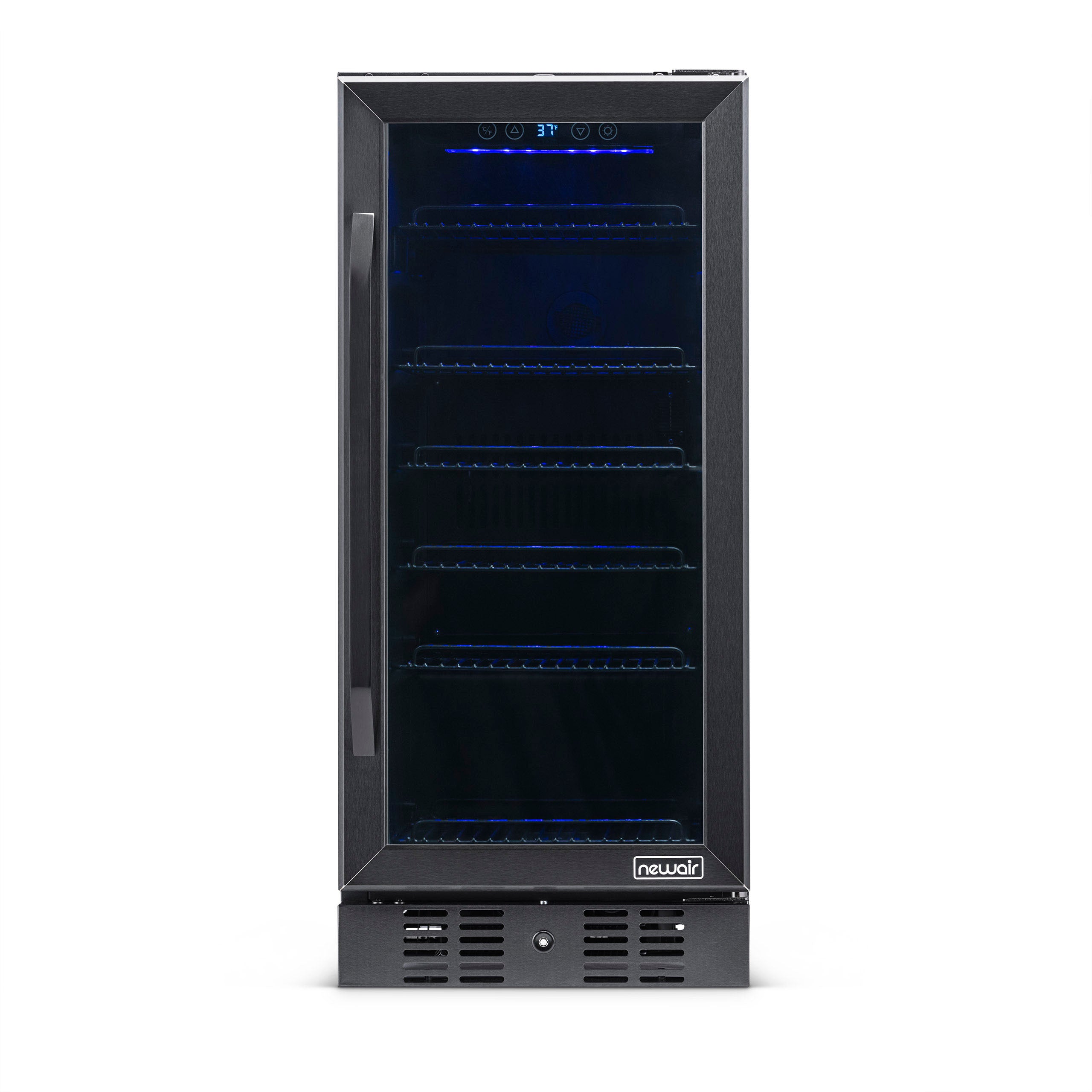 Newair® 96 Can Built-In Black Beverage Refrigerator - Perfect for Home Bars, Offices, and Entertaining Spaces