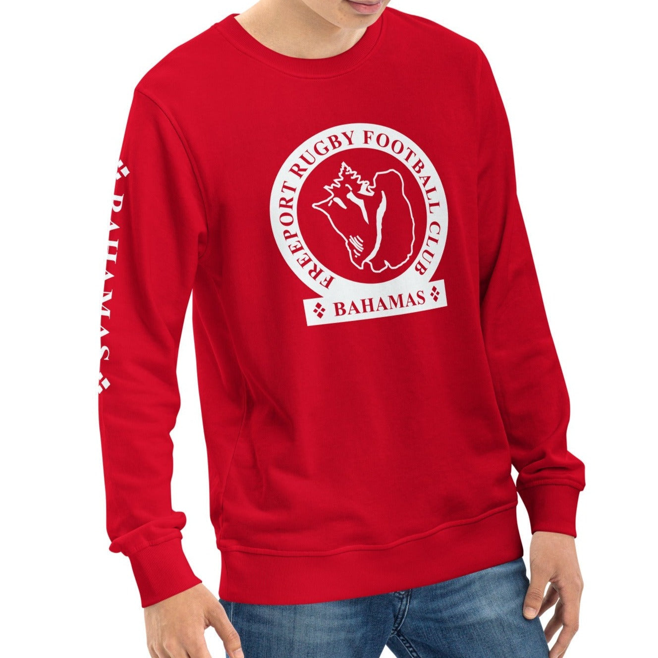 Freeport RFC Retro Vintage Style Crewneck Sweatshirt - Men's Casual Cotton Pullover for Everyday Wear & Street Fashion