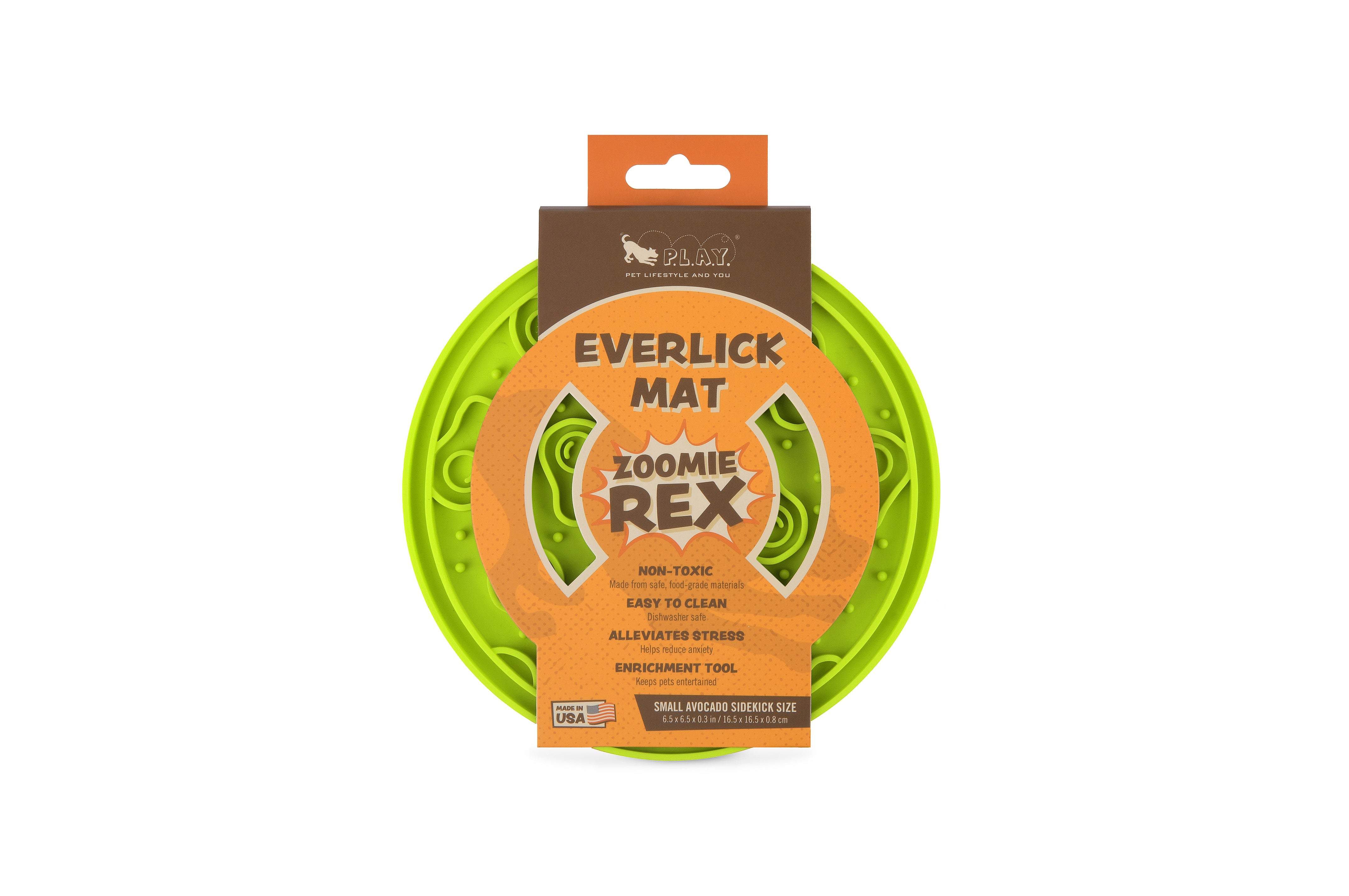 EverLick Slow Feeder Mat for Dogs and Cats - Avocado (Small) & Pineapple (Large) | Pet P.L.A.Y. - Interactive Puzzle Toy for Mealtime Fun & Mental Stimulation