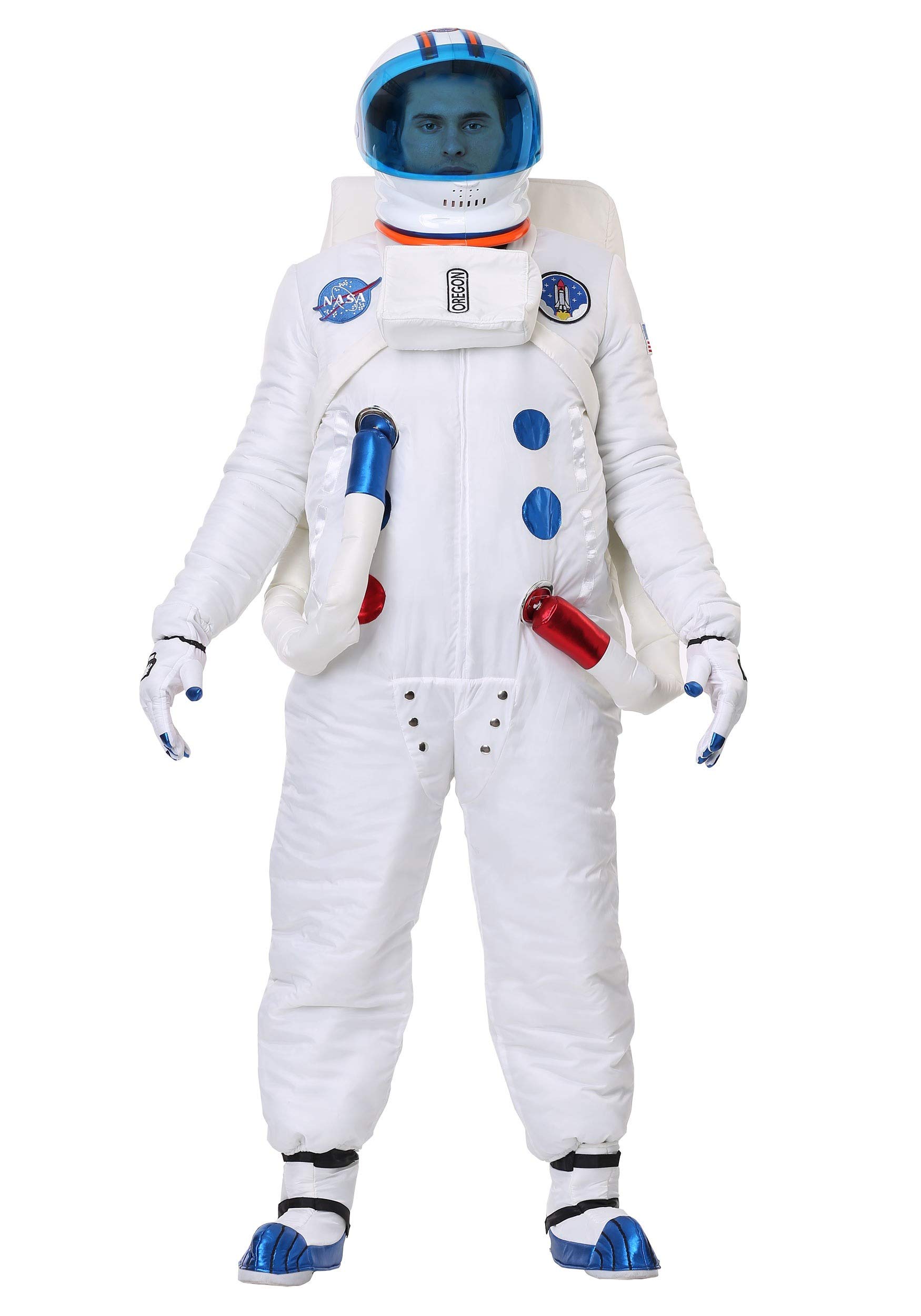 Authentic NASA-Inspired Adult Astronaut Costume with Matching Backpack - Perfect for Halloween, Cosplay, and Space-Themed Parties