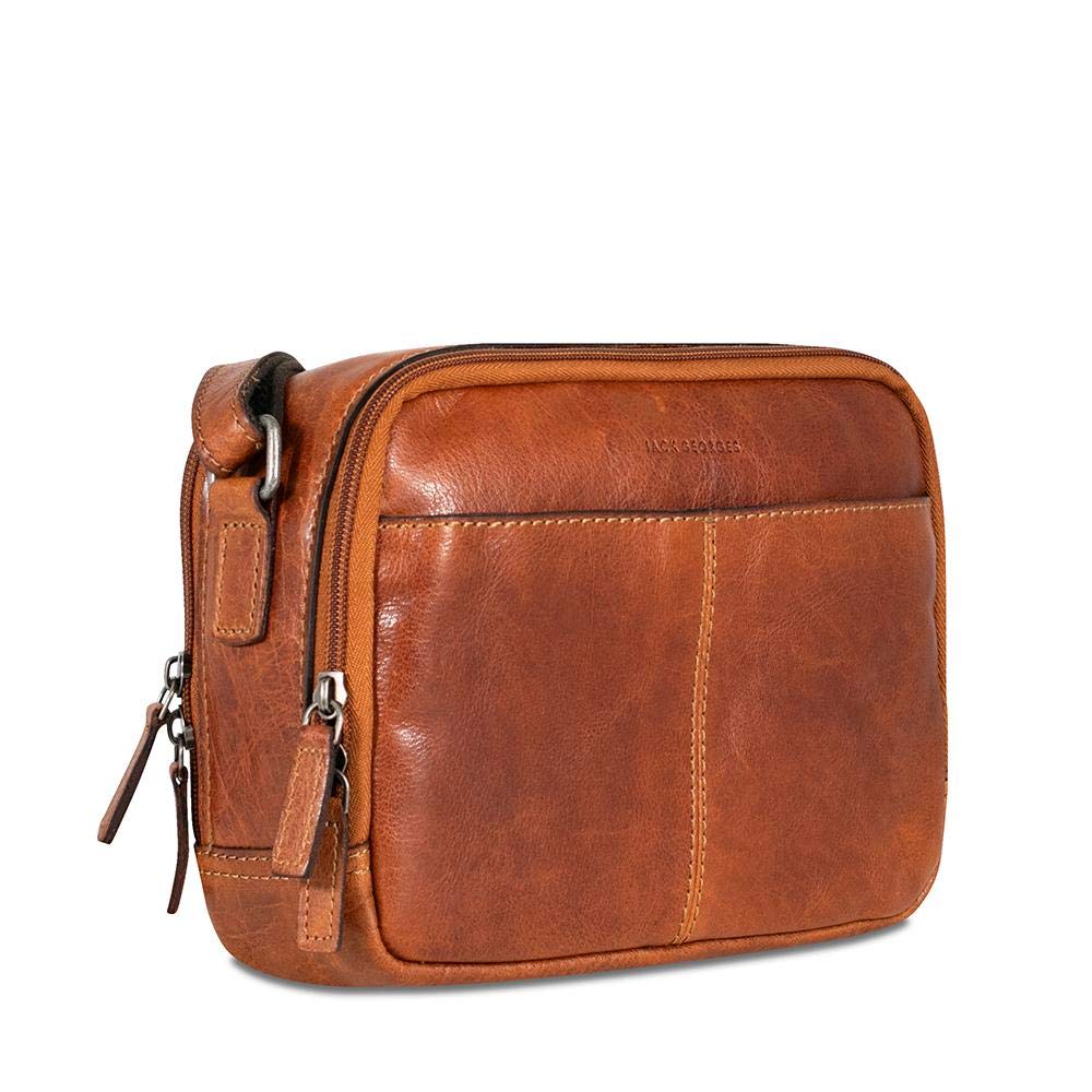 Voyager Double Zippered Crossbody Bag #7195 - Stylish & Secure Travel Purse for Women, Perfect for Daily Commute, Shopping & Travel Accessories