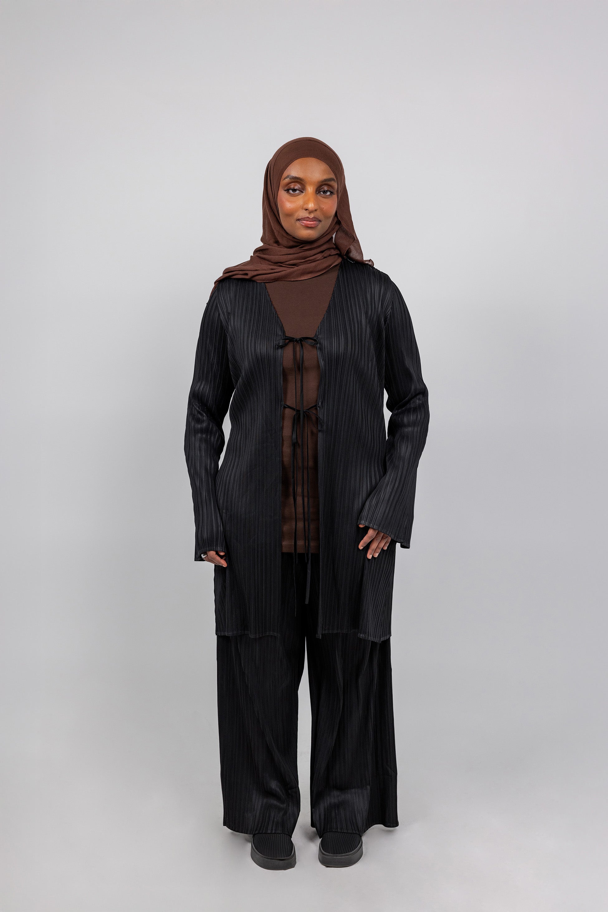 Stylish Pleated Cardigan for Women - Cozy Knit Sweater with Elegant Folds | Perfect for Office, Dates & Fall Layering