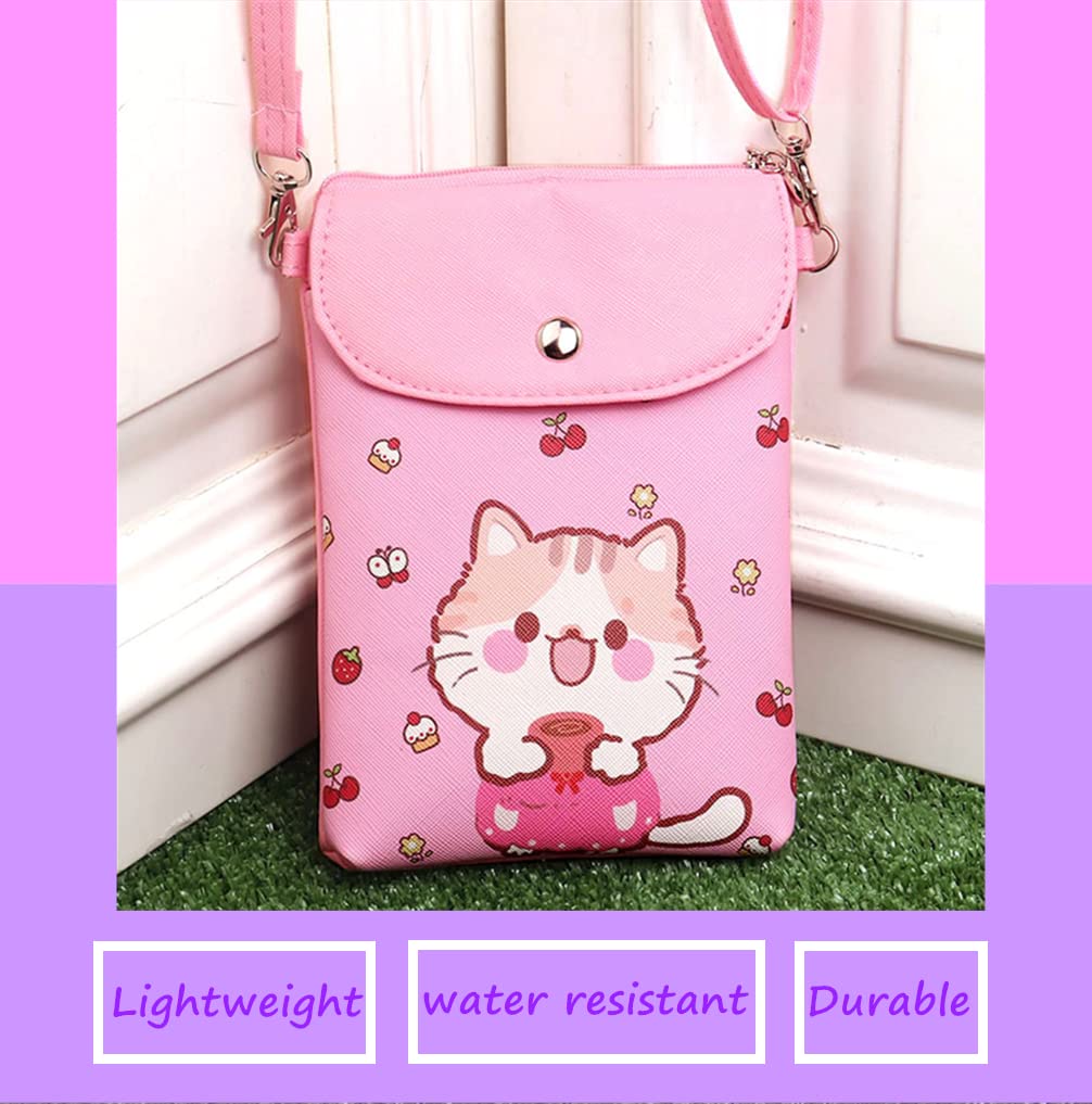 Little Girls Phone Bag - Small Crossbody Bags for Kids - Cute Cellphone Purse for School, Travel & Play