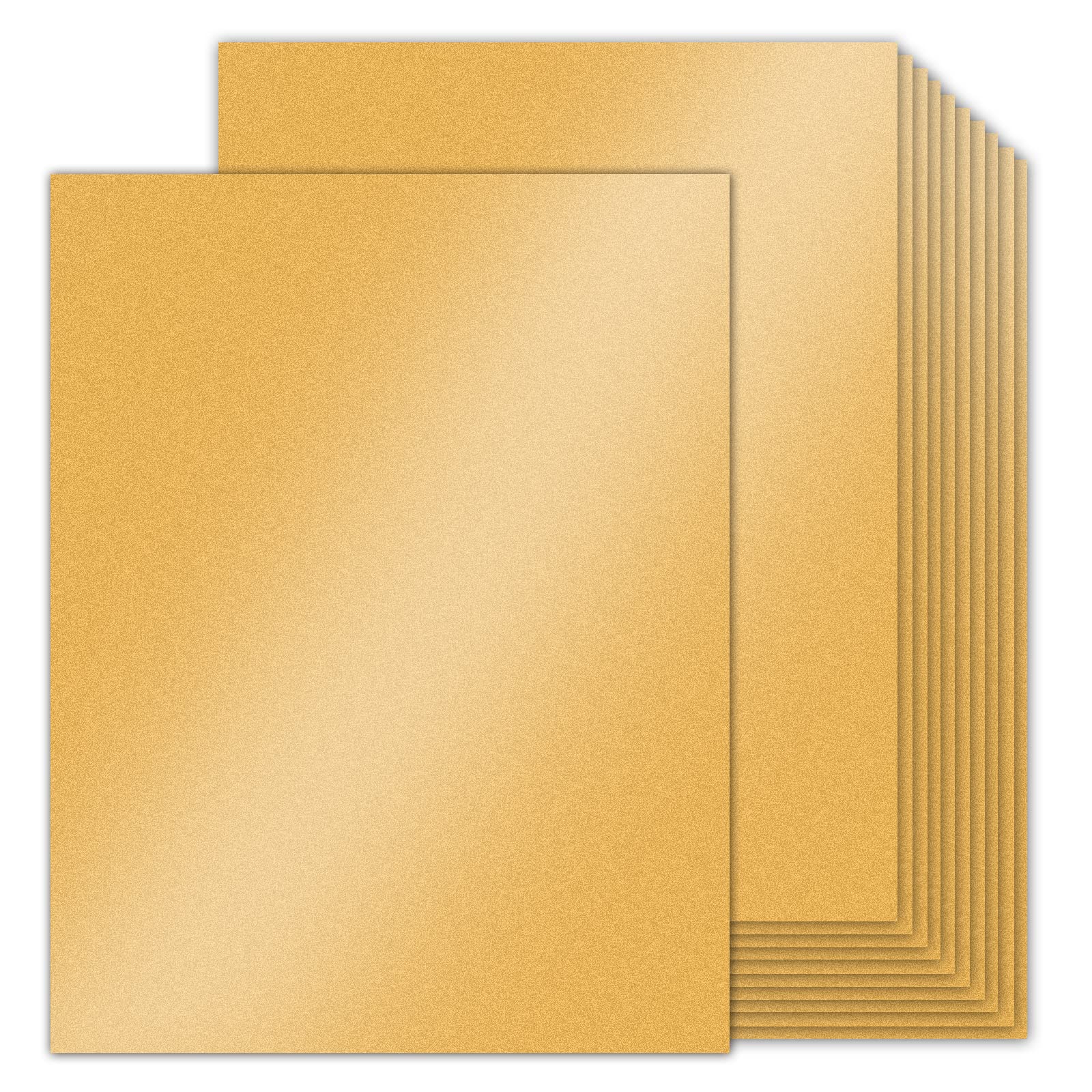 24 Sheets Gold Shimmer Cardstock Paper 8.5
