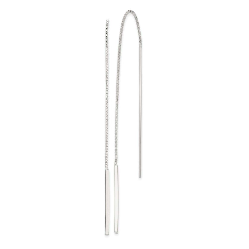 925 Sterling Silver Threader Earrings (78mm x 1mm) - Dainty & Elegant Jewelry for Women | Perfect for Everyday Wear, Parties & Special Occasions