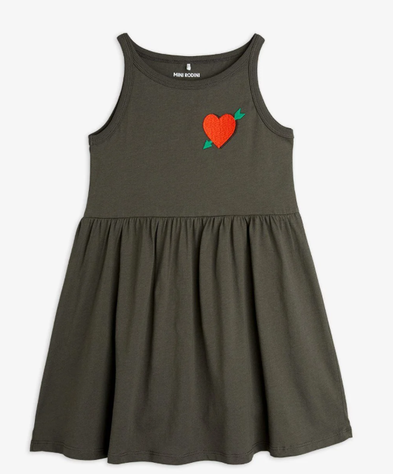 MINI RODINI Arrow Heart Tank Dress for Girls (1.5Y-9Y) - Cute Summer Outfit for Playdates & Birthday Parties